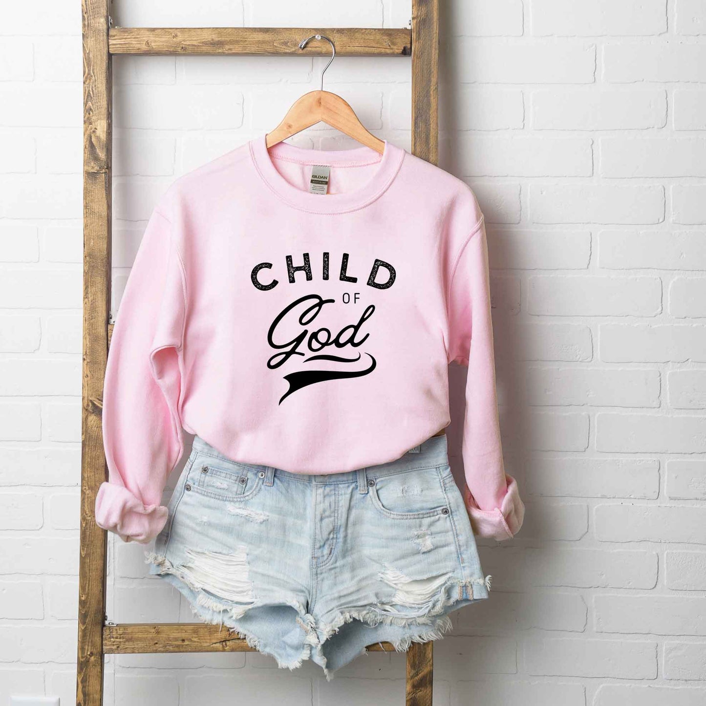 Child Of God Distressed | Sweatshirt