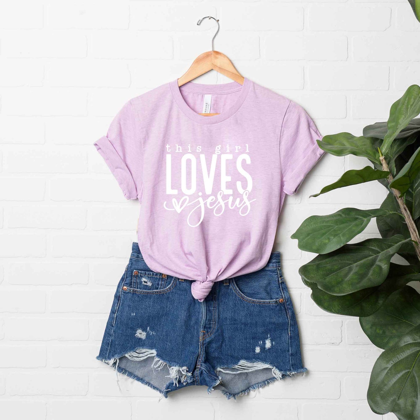 This Girl Loves Jesus | Short Sleeve Crew Neck