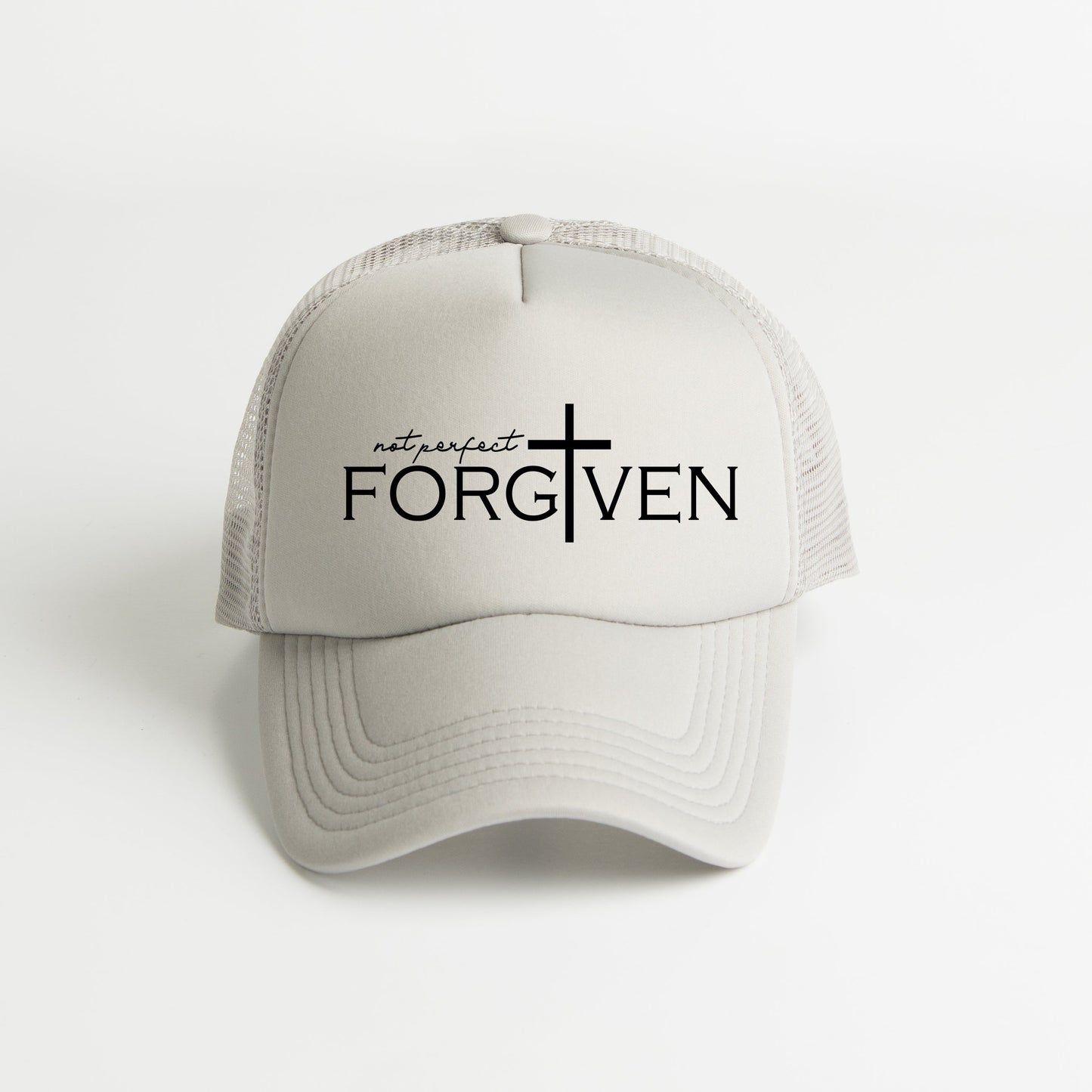 Not Perfect Forgiven Cross | Foam Trucker Hat