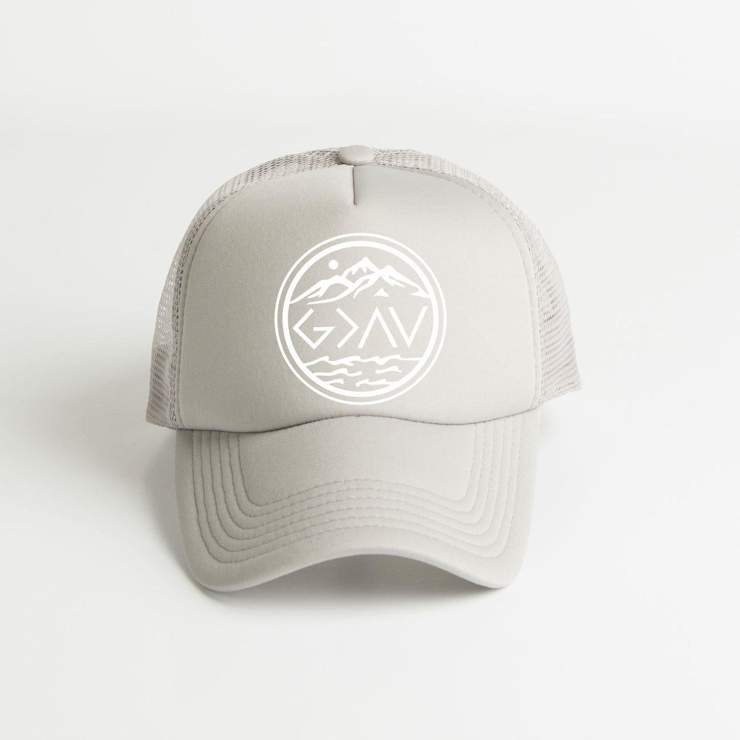 God Is Greater Circle | Foam Trucker Hat