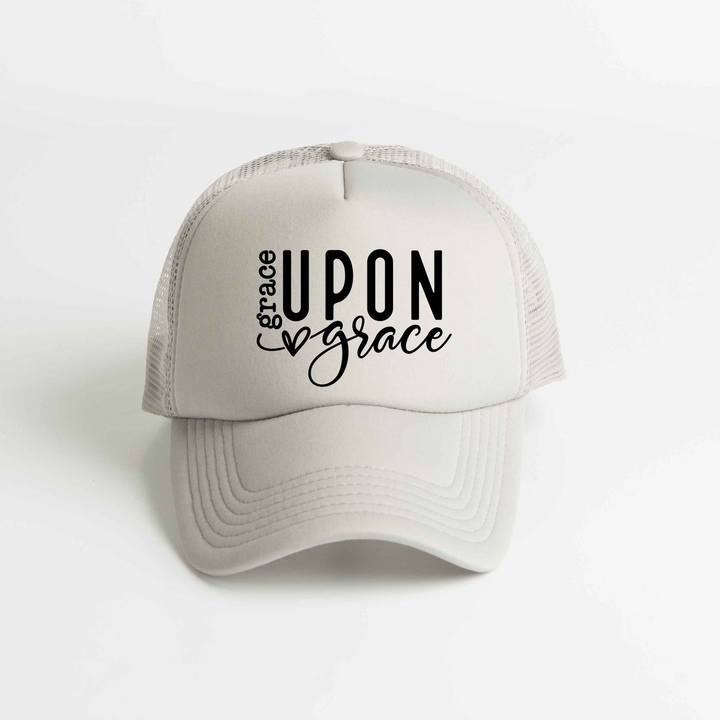 Grace Upon Grace Heart | Foam Trucker Hat