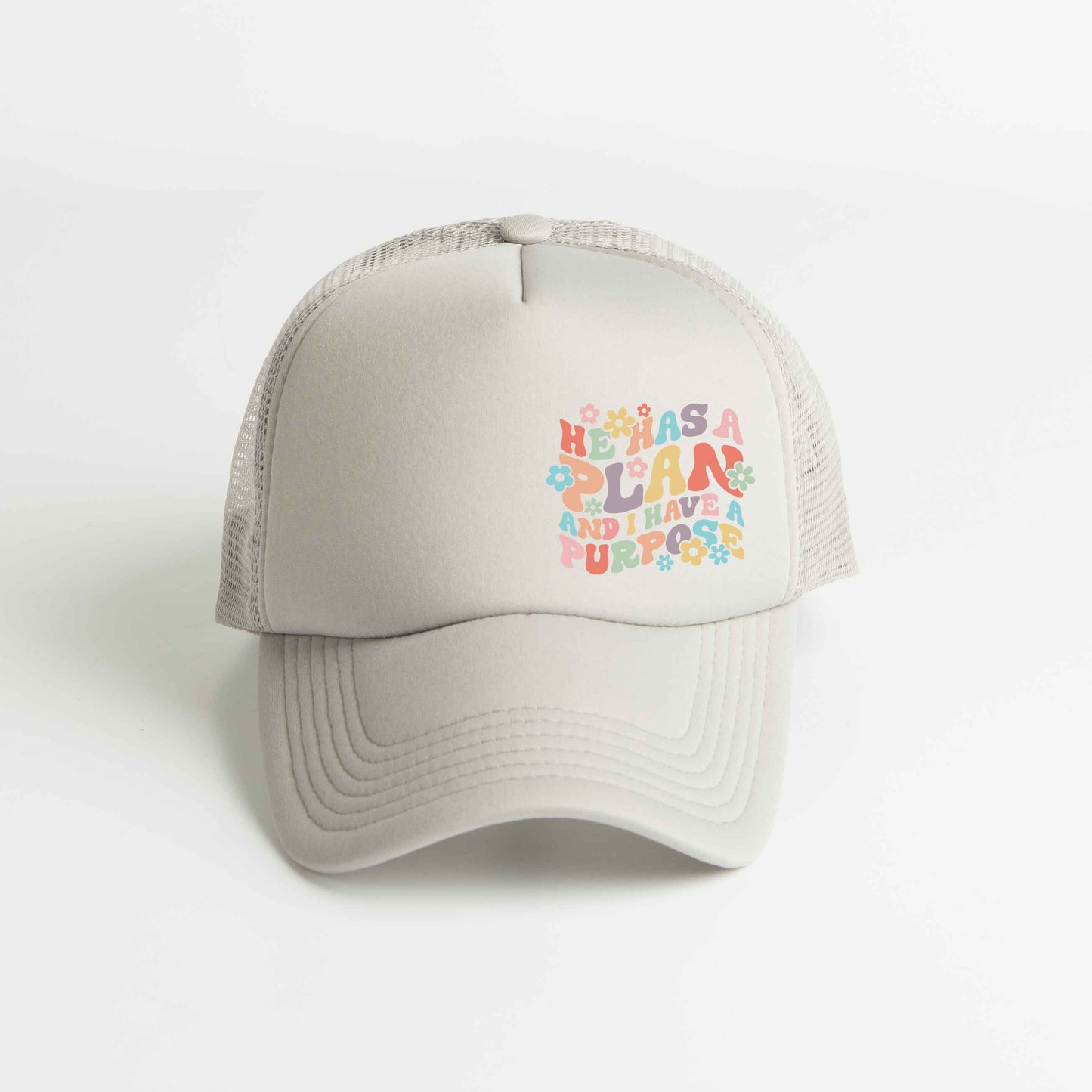 He Has A Plan Flowers | Foam Trucker Hat