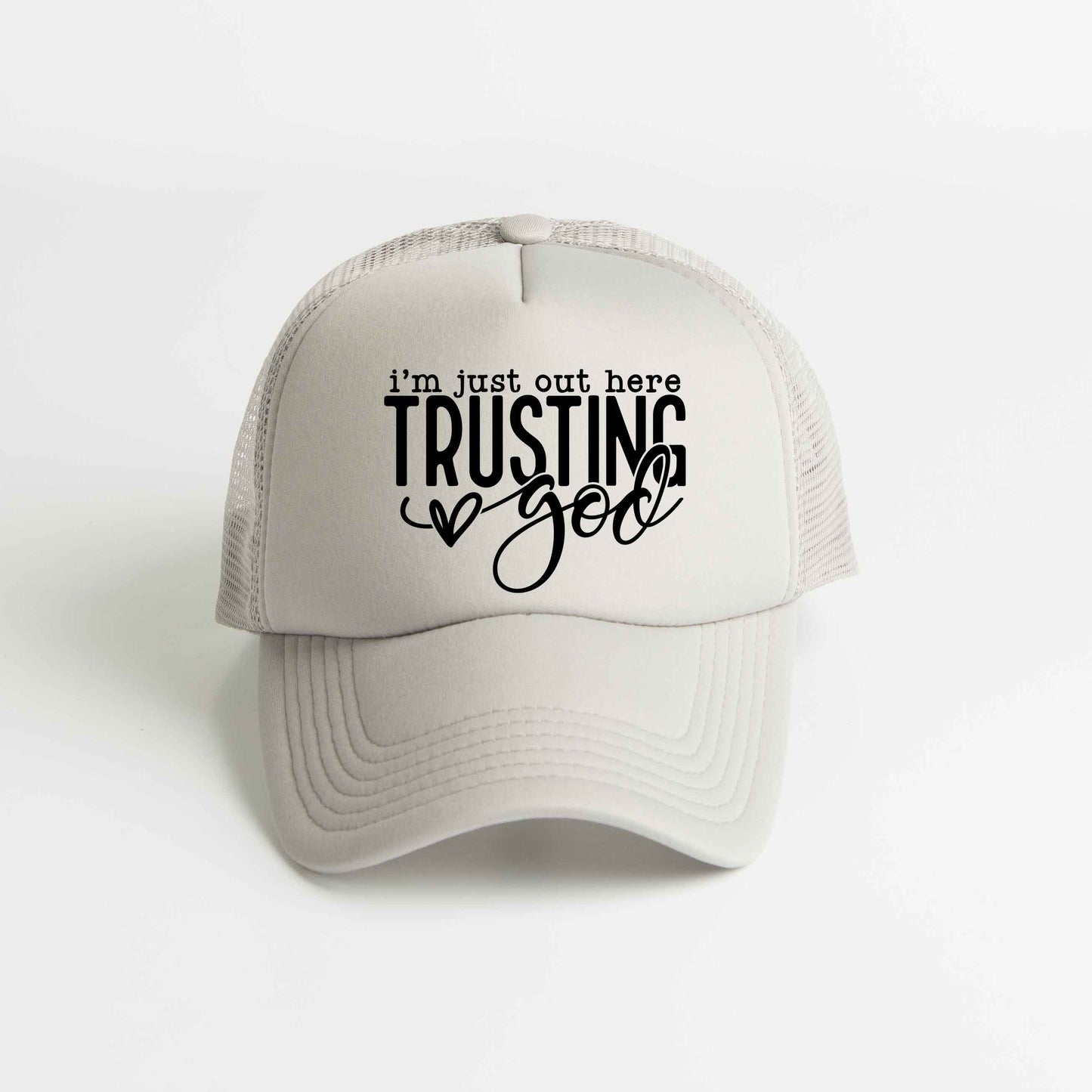 Out Here Trusting Jesus | Foam Trucker Hat