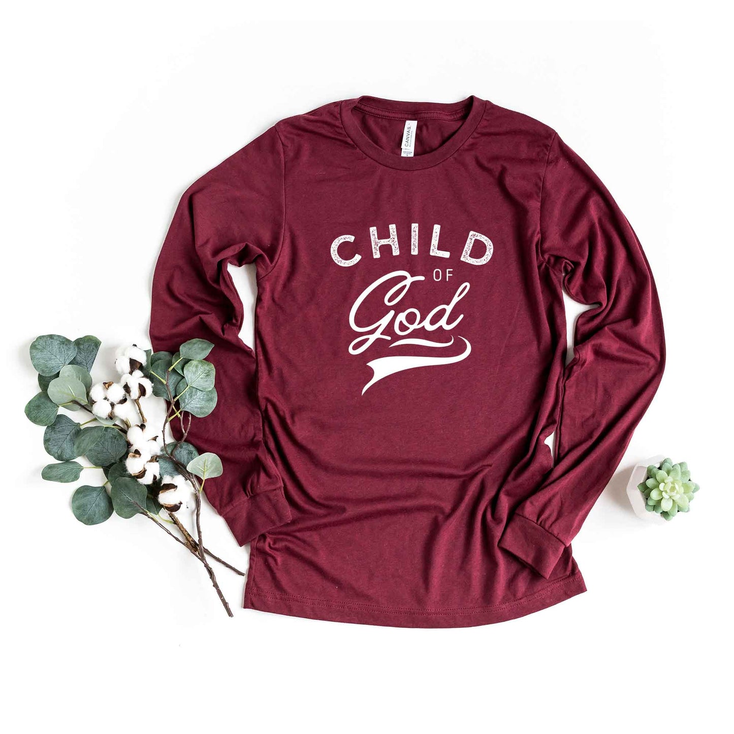 Child Of God Distressed | Long Sleeve Crew Neck