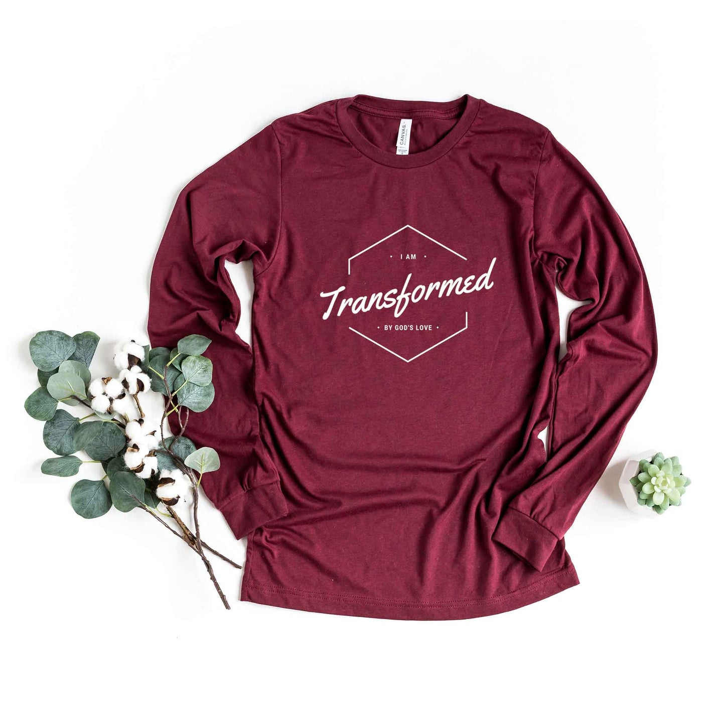 I Am Transformed By God's Love | Long Sleeve Crew Neck