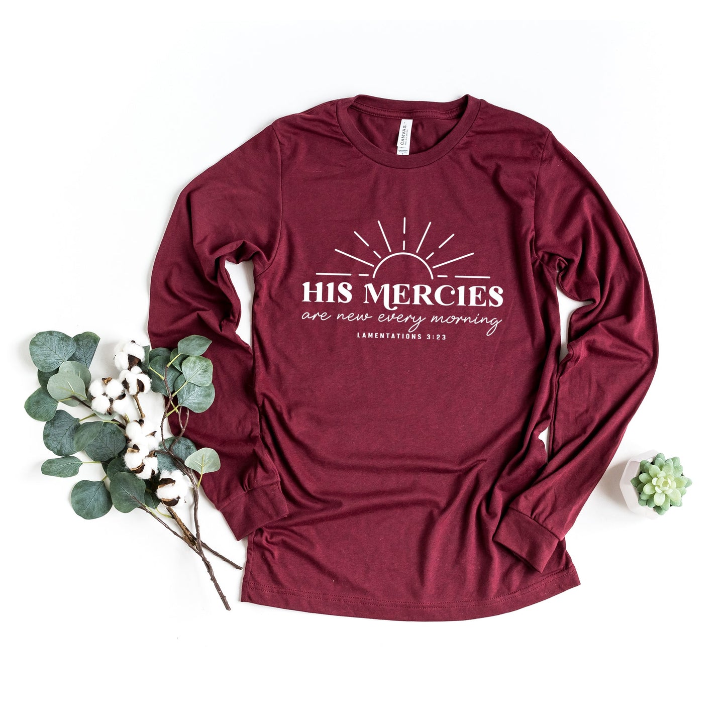 His Mercies | Long Sleeve Crew Neck