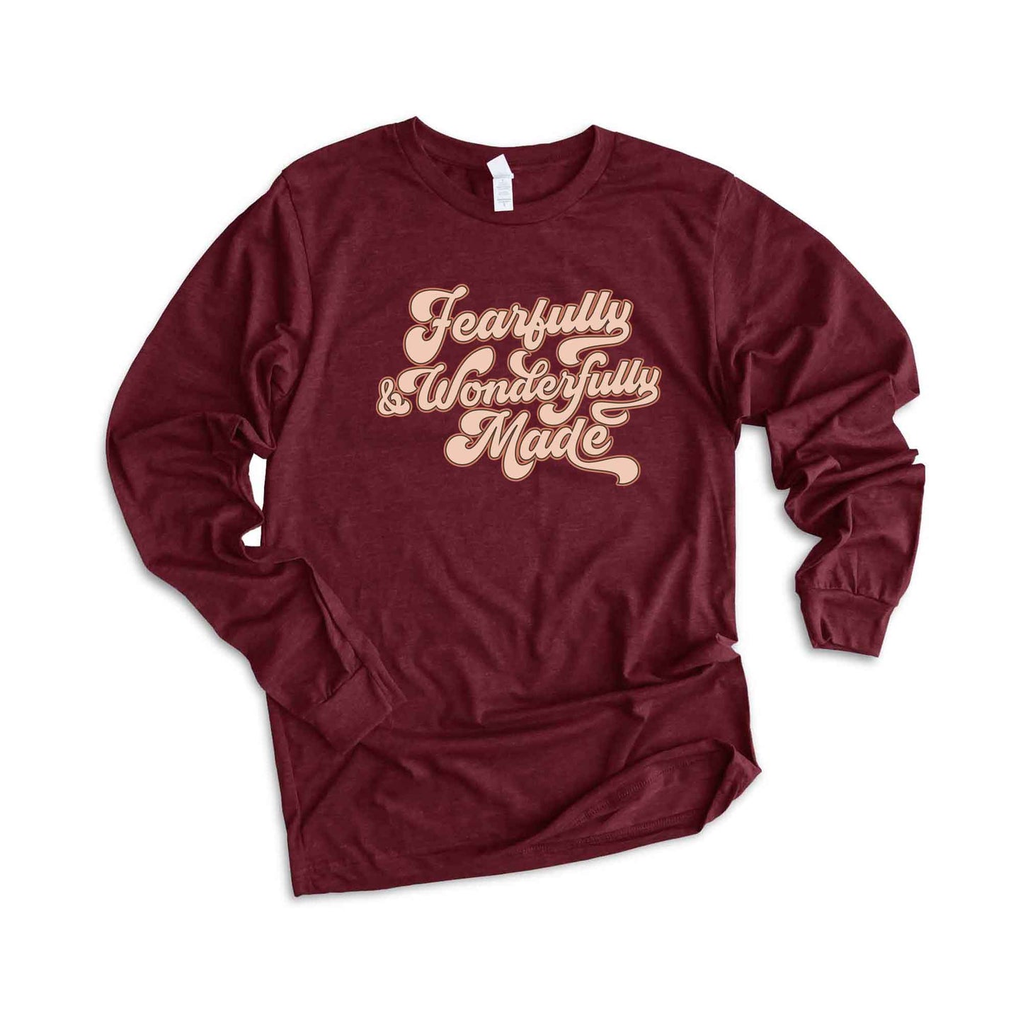 Retro Fearfully And Wonderfully Made | Long Sleeve Crew Neck