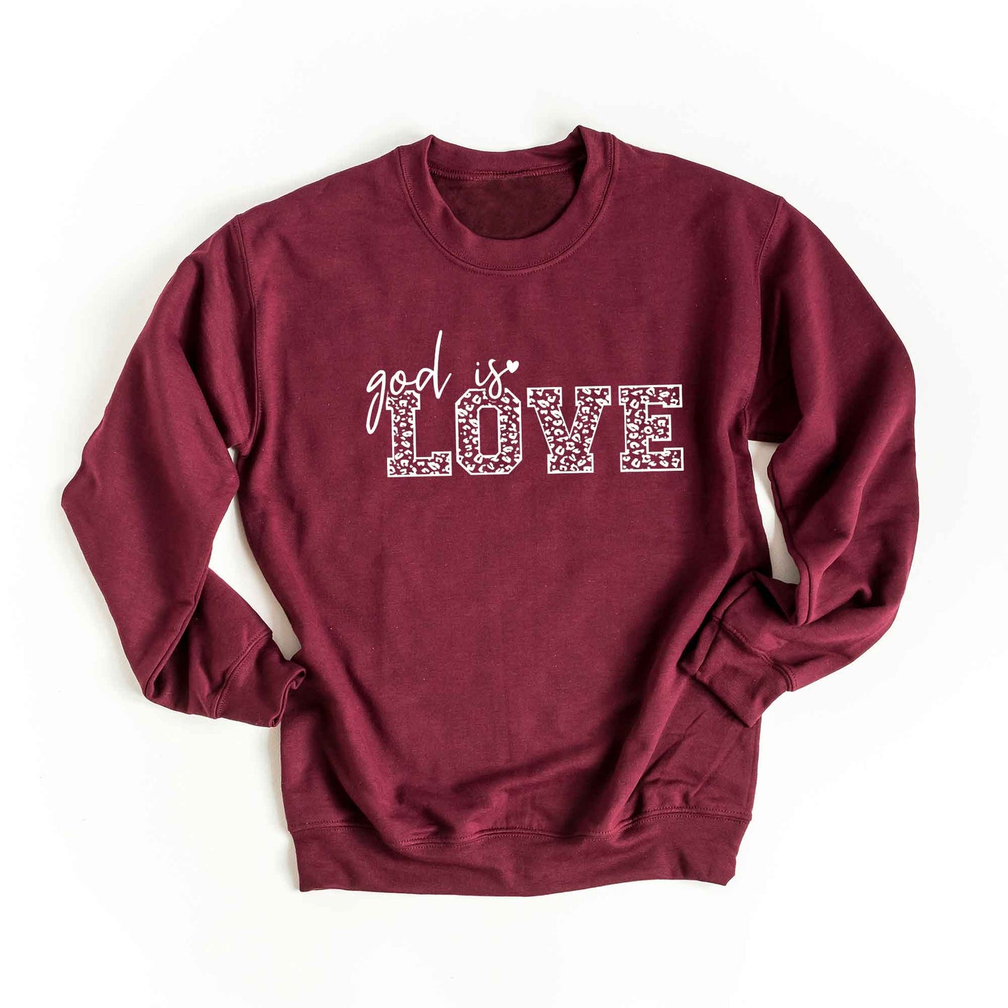 God Is Love Leopard | Sweatshirt