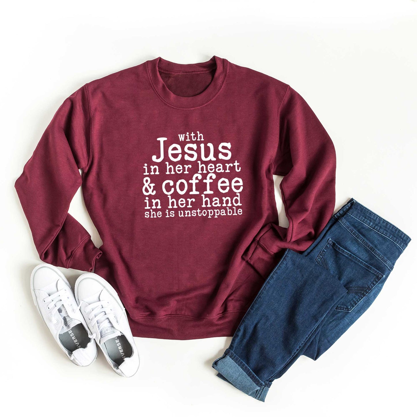 Jesus In Her Heart | Sweatshirt