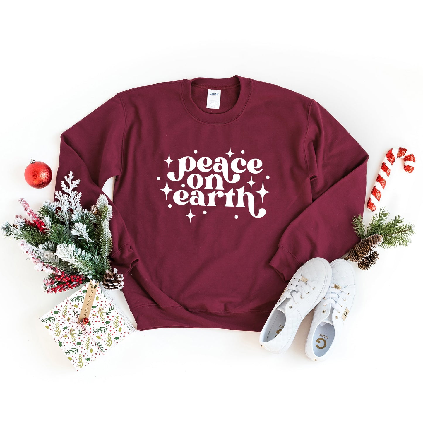 Whimsical Peace On Earth | Sweatshirt