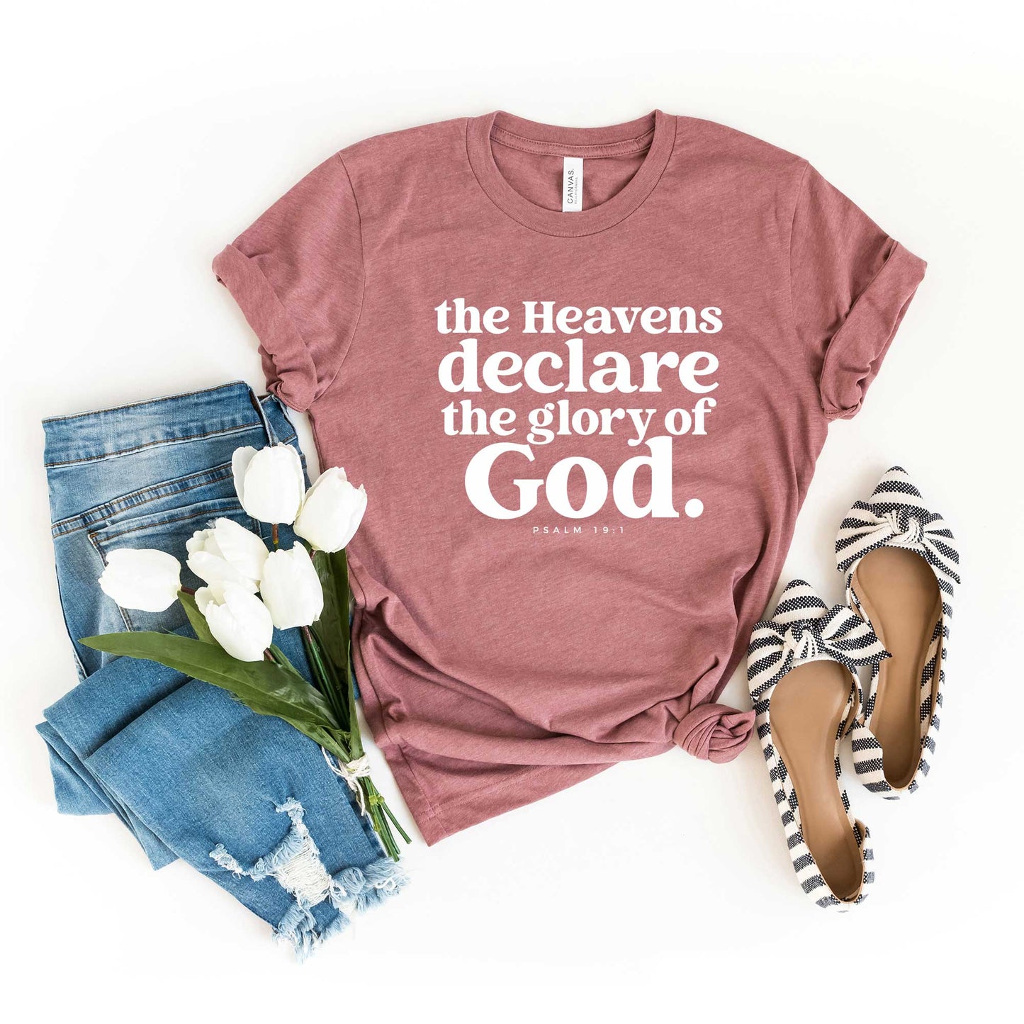 The Glory Of God Scripture | Short Sleeve Crew Neck