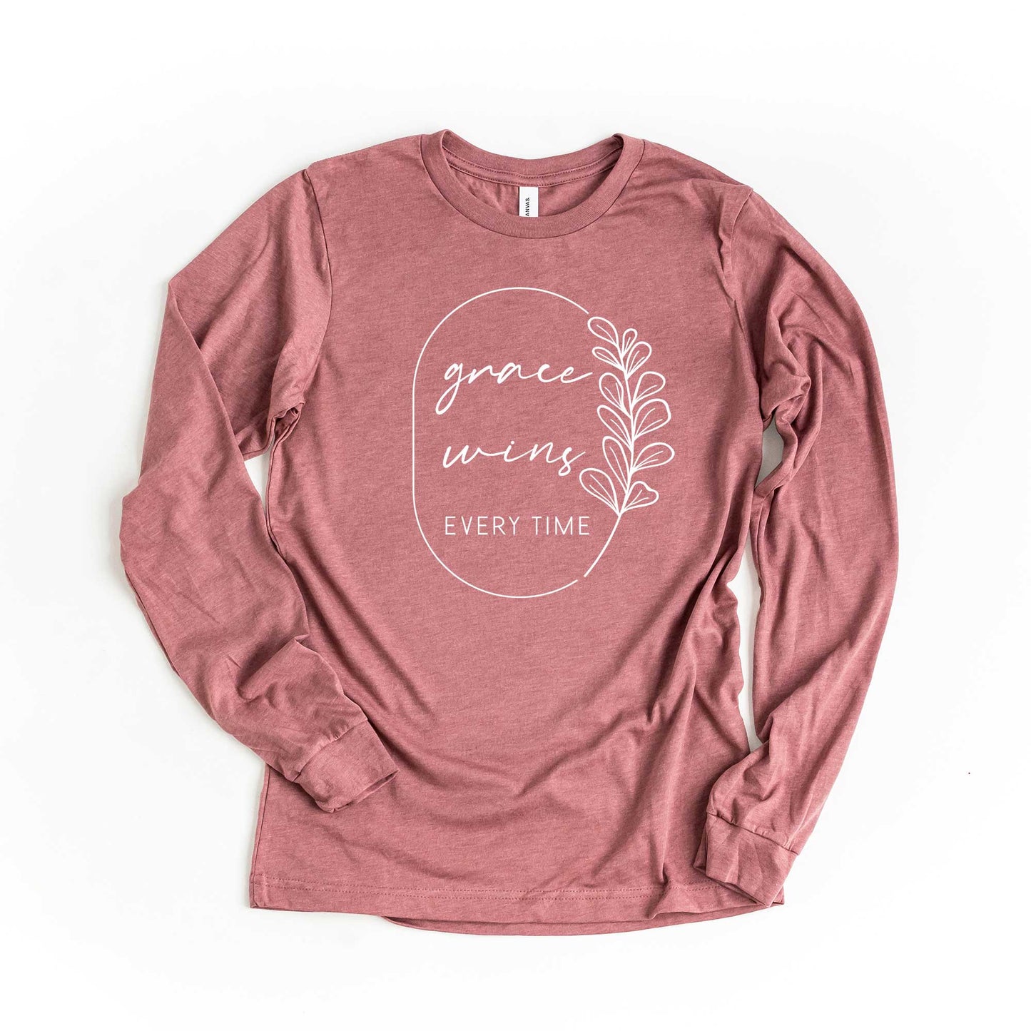 Grace Wins Every Time | Long Sleeve Crew Neck