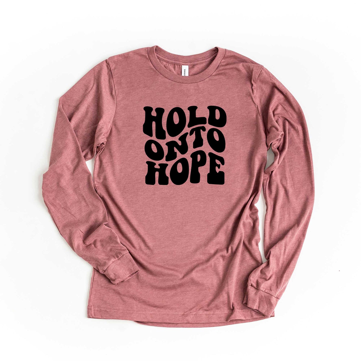 Hold On To Hope Wavy | Long Sleeve Crew Neck