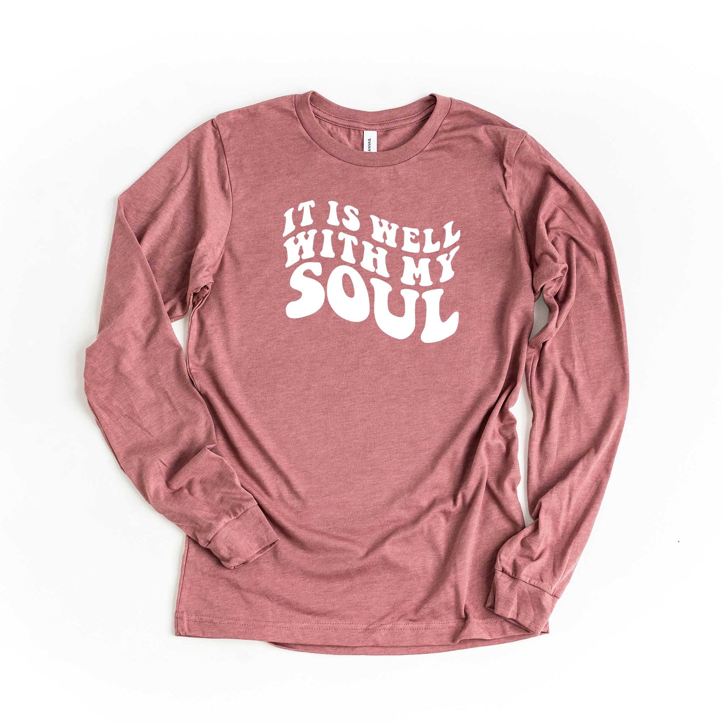 It Is Well With My Soul Wavy | Long Sleeve Crew Neck