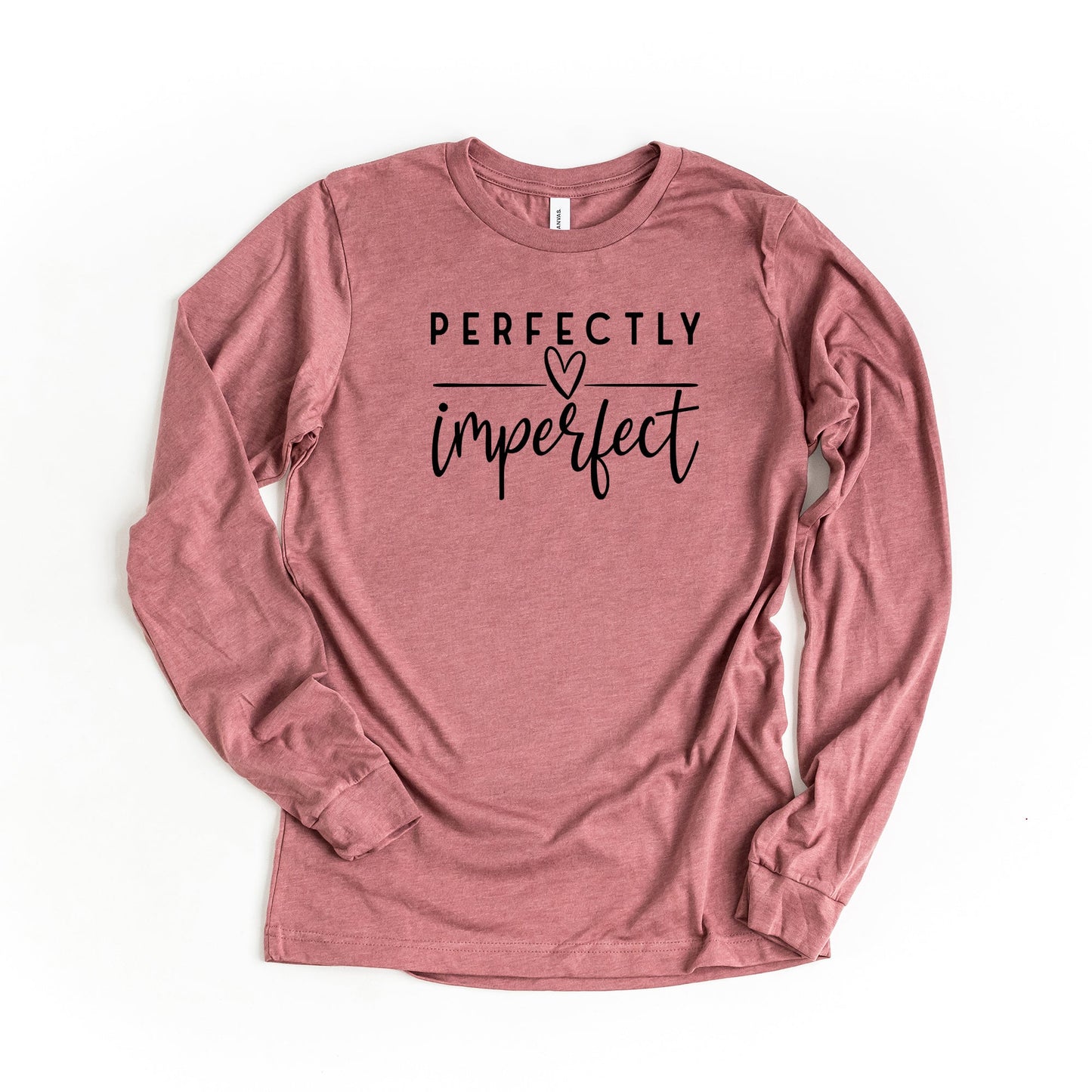 Perfectly Imperfect Heart | Long Sleeve Crew Neck