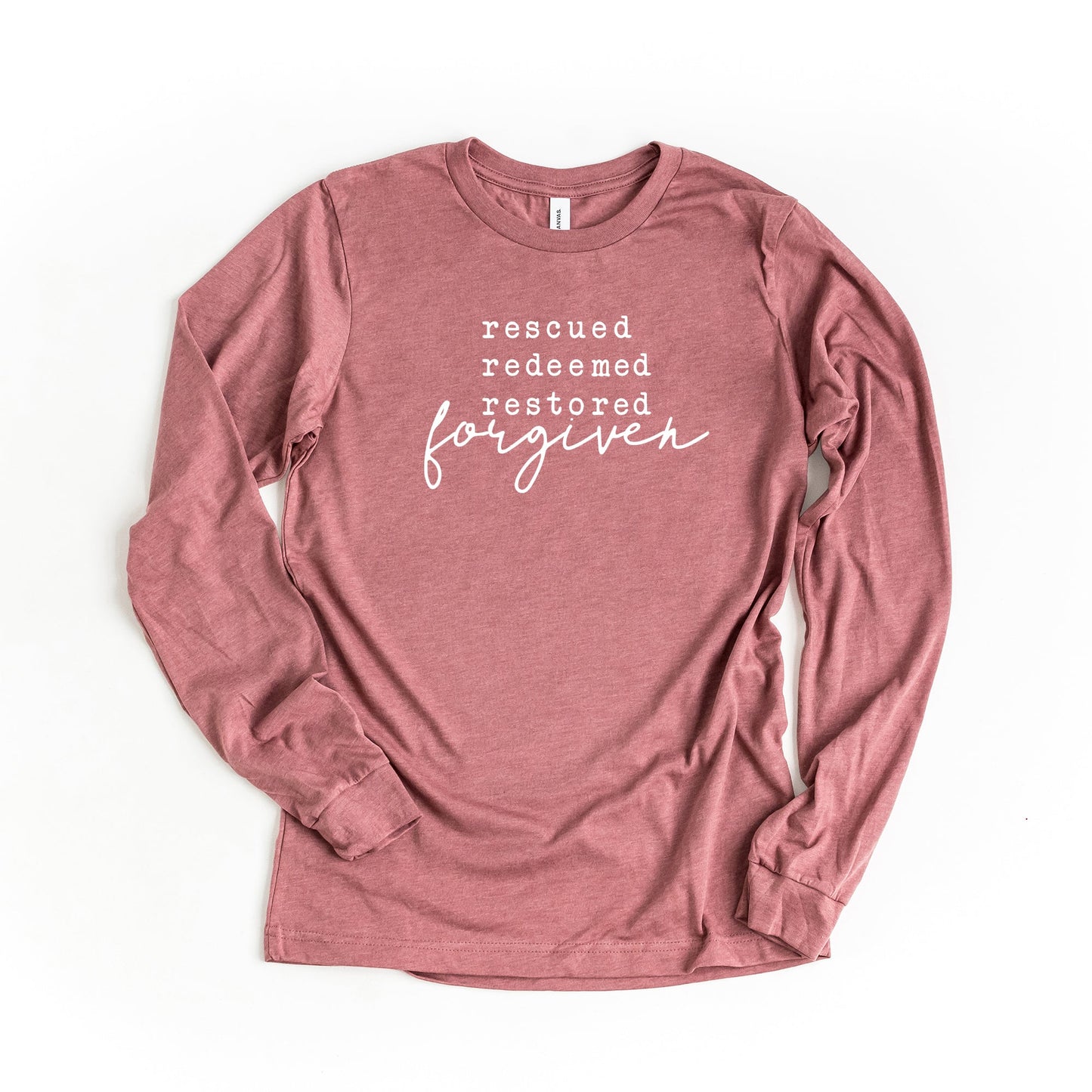 Rescued Redeem Restored | Long Sleeve Crew Neck