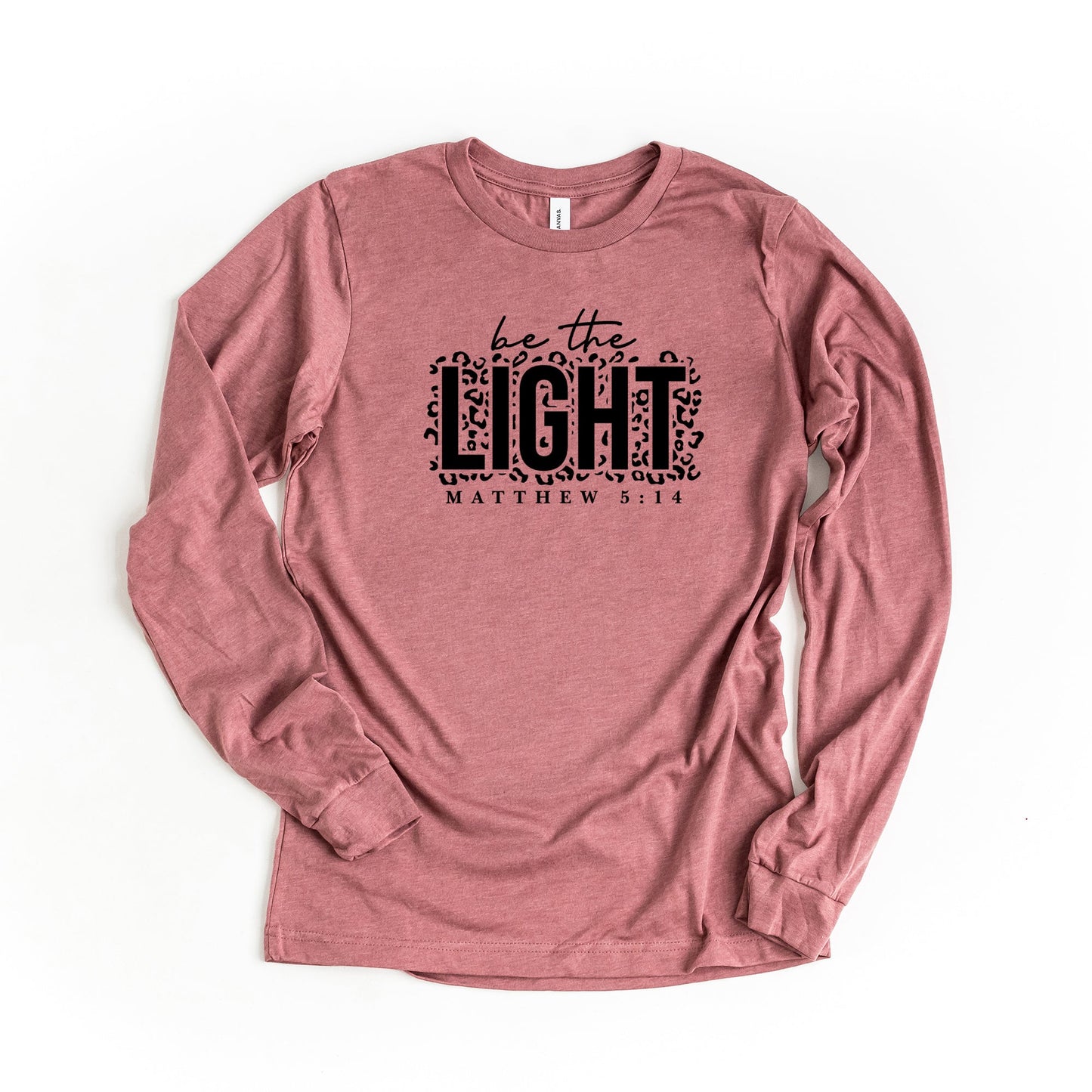 Be The Light Leopard | Long Sleeve Crew Neck