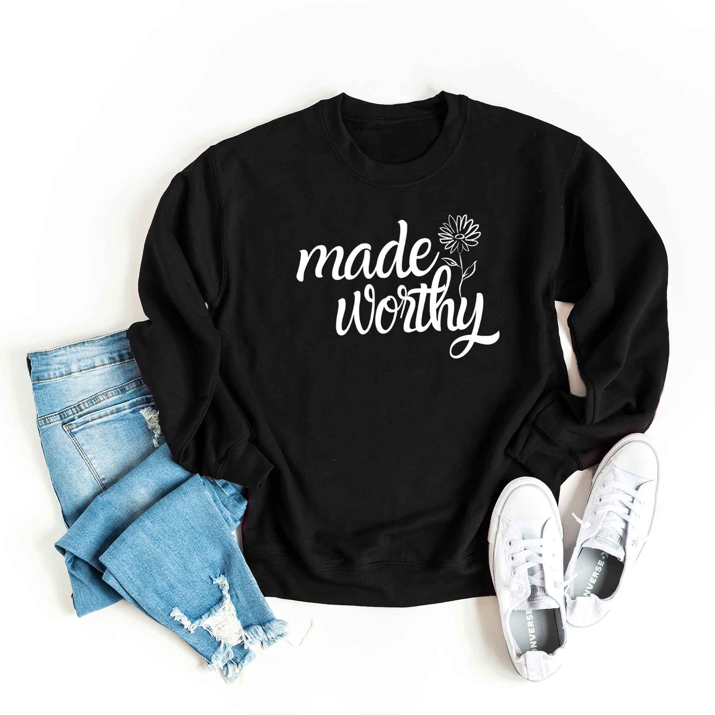 Made Worthy Flower | Sweatshirt