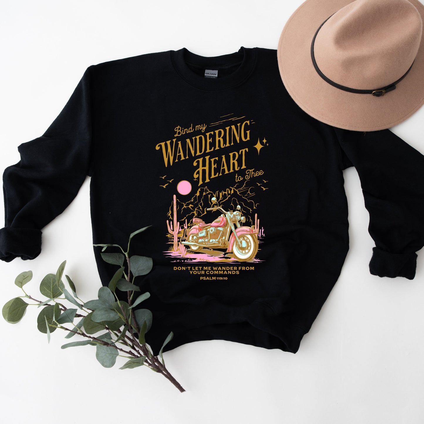 Bind My Wandering Heart Motorcycle | Sweatshirt