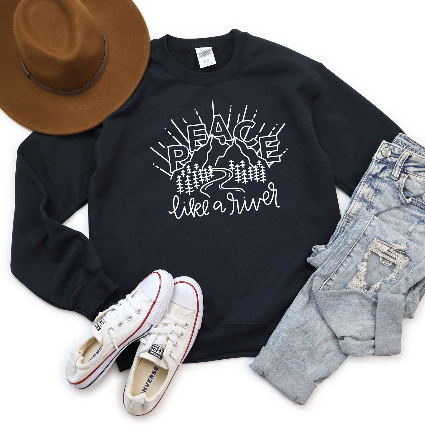 Peace Like A River Mountains | Sweatshirt