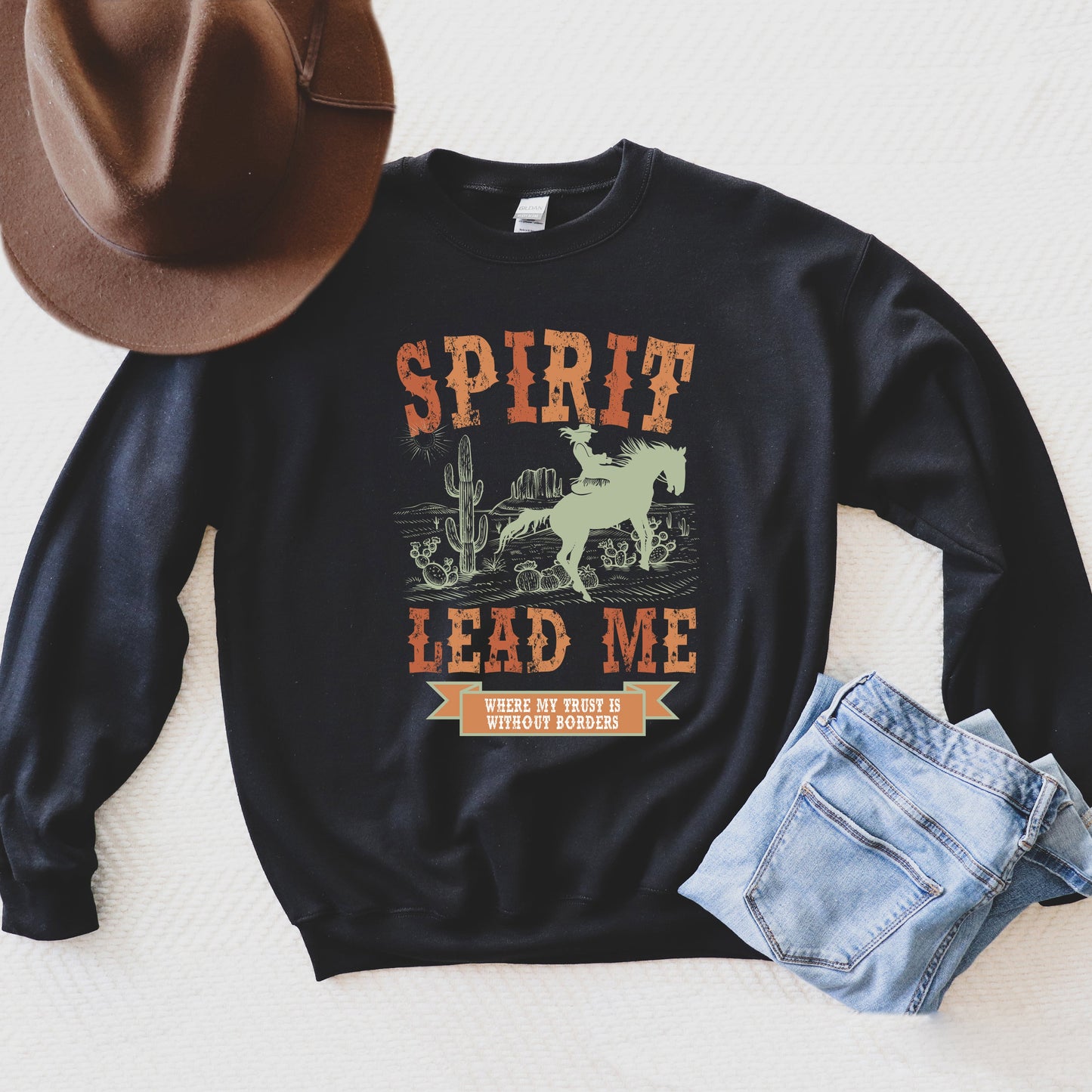 Spirit Lead Me Western | Sweatshirt