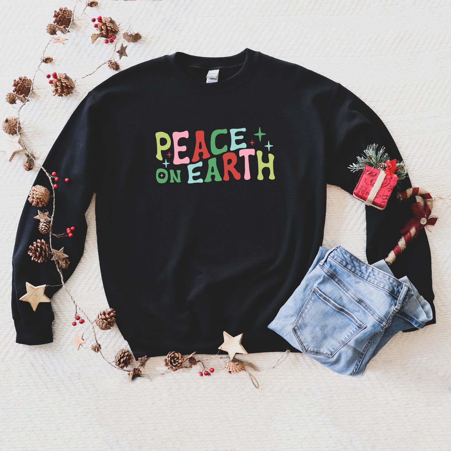 Peace On Earth Colorful | Sweatshirt