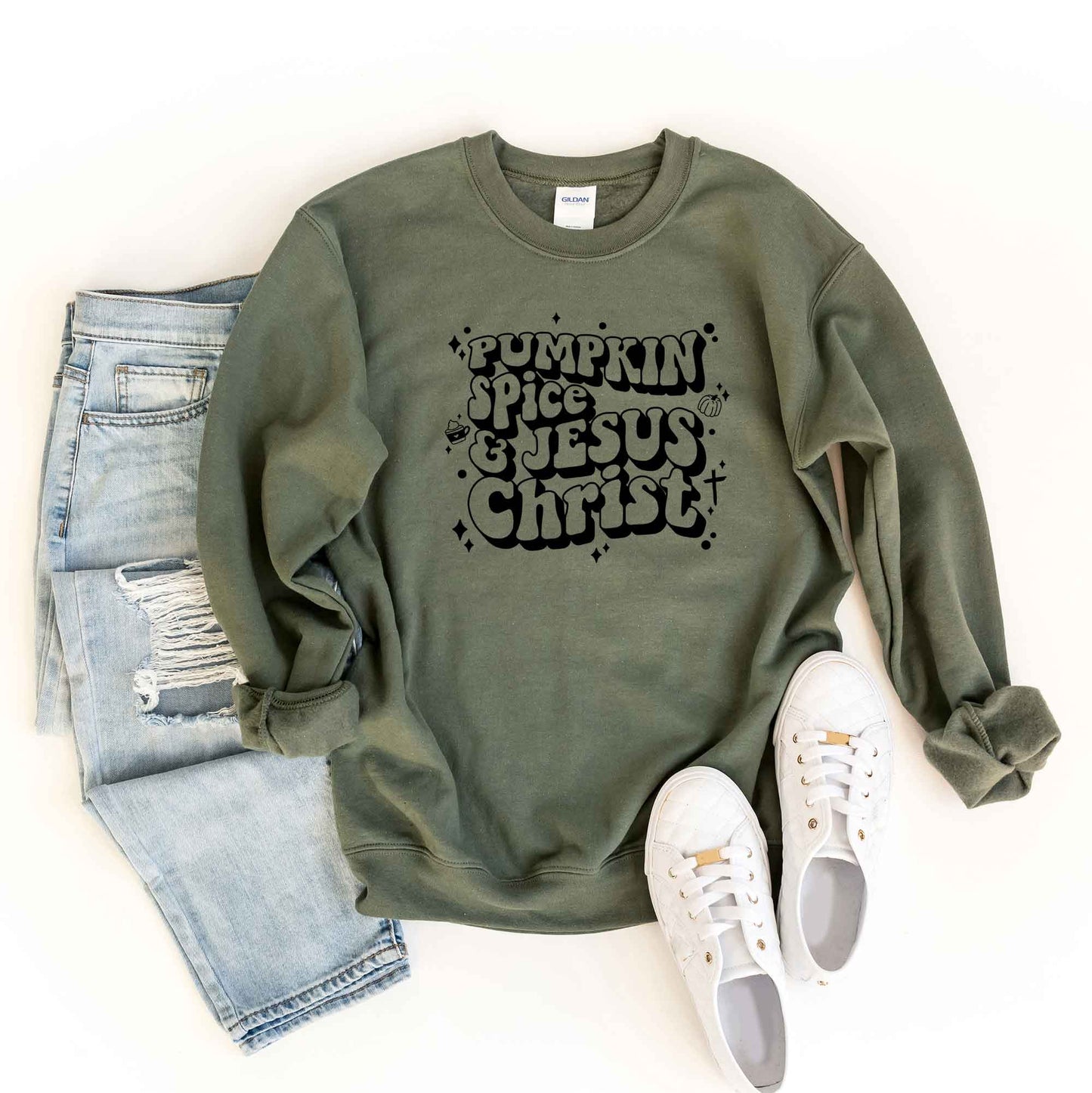 Pumpkin Spice And Jesus Christ | Sweatshirt