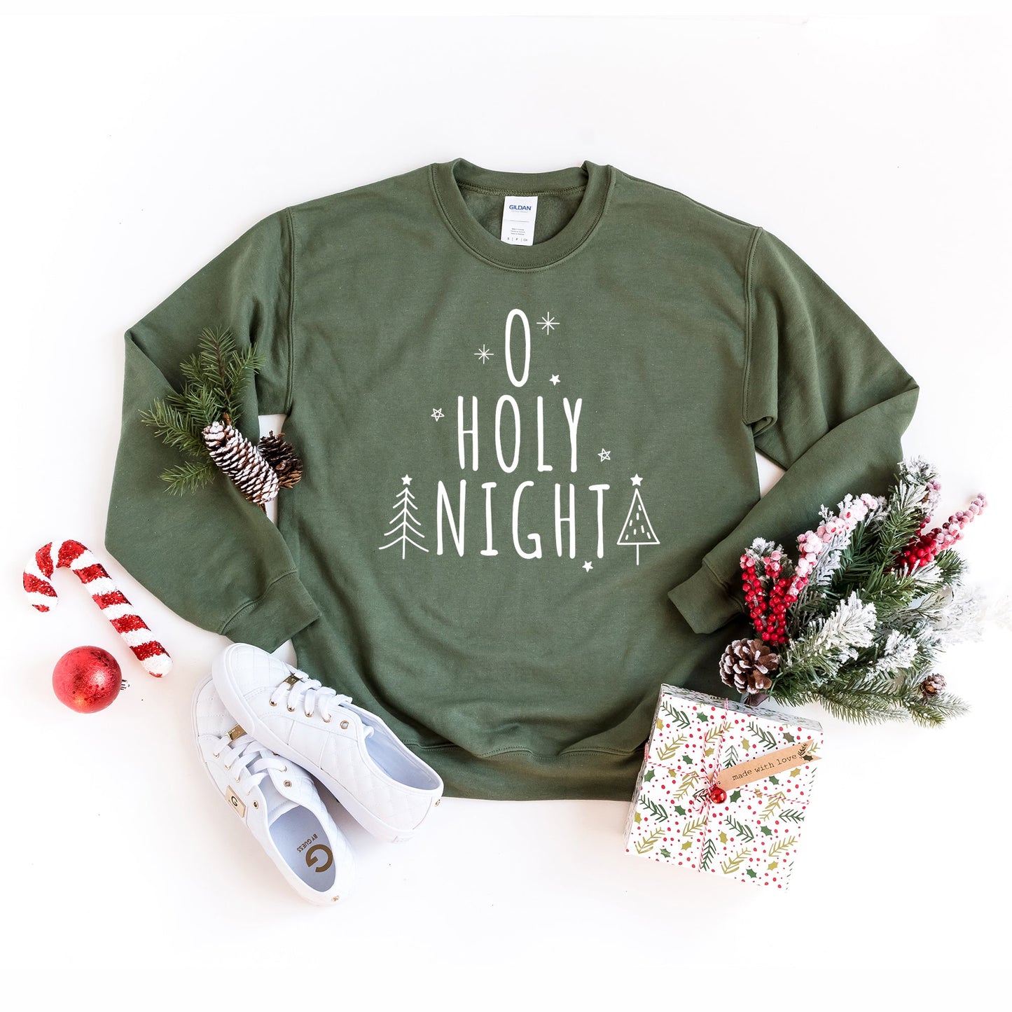 Oh Holy Night Trees | Sweatshirt