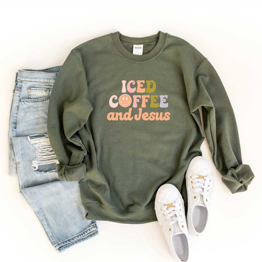 Iced Coffee And Jesus | Sweatshirt