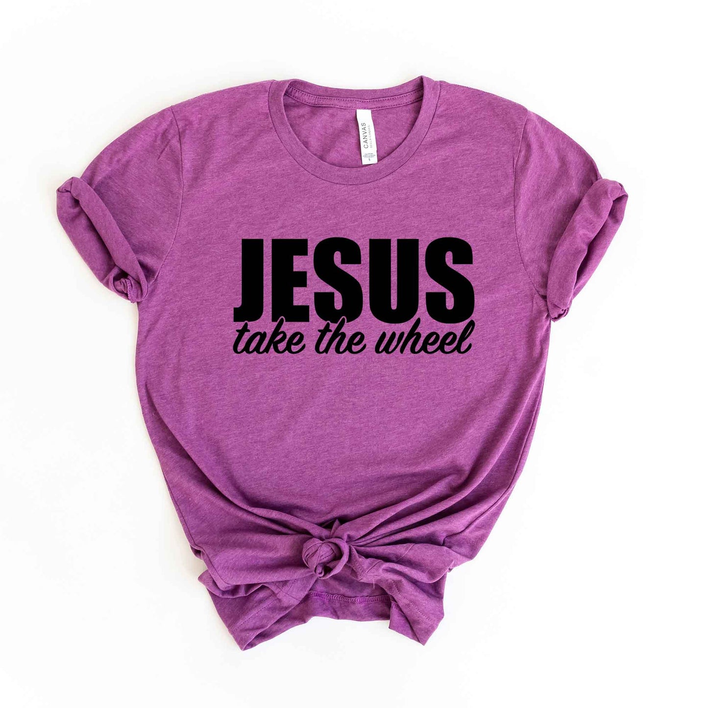 Jesus Take The Wheel | Short Sleeve Crew Neck