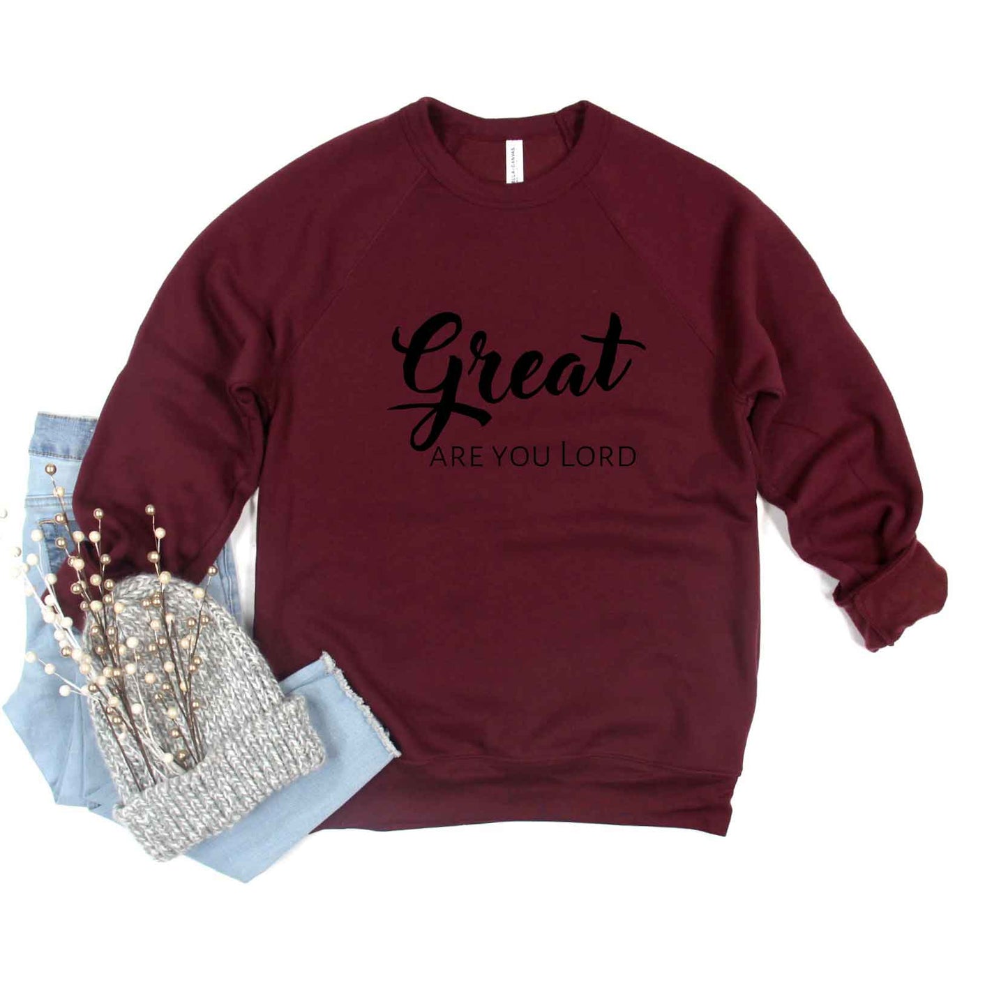 Great Are You Lord | Bella Canvas Premium Sweatshirt