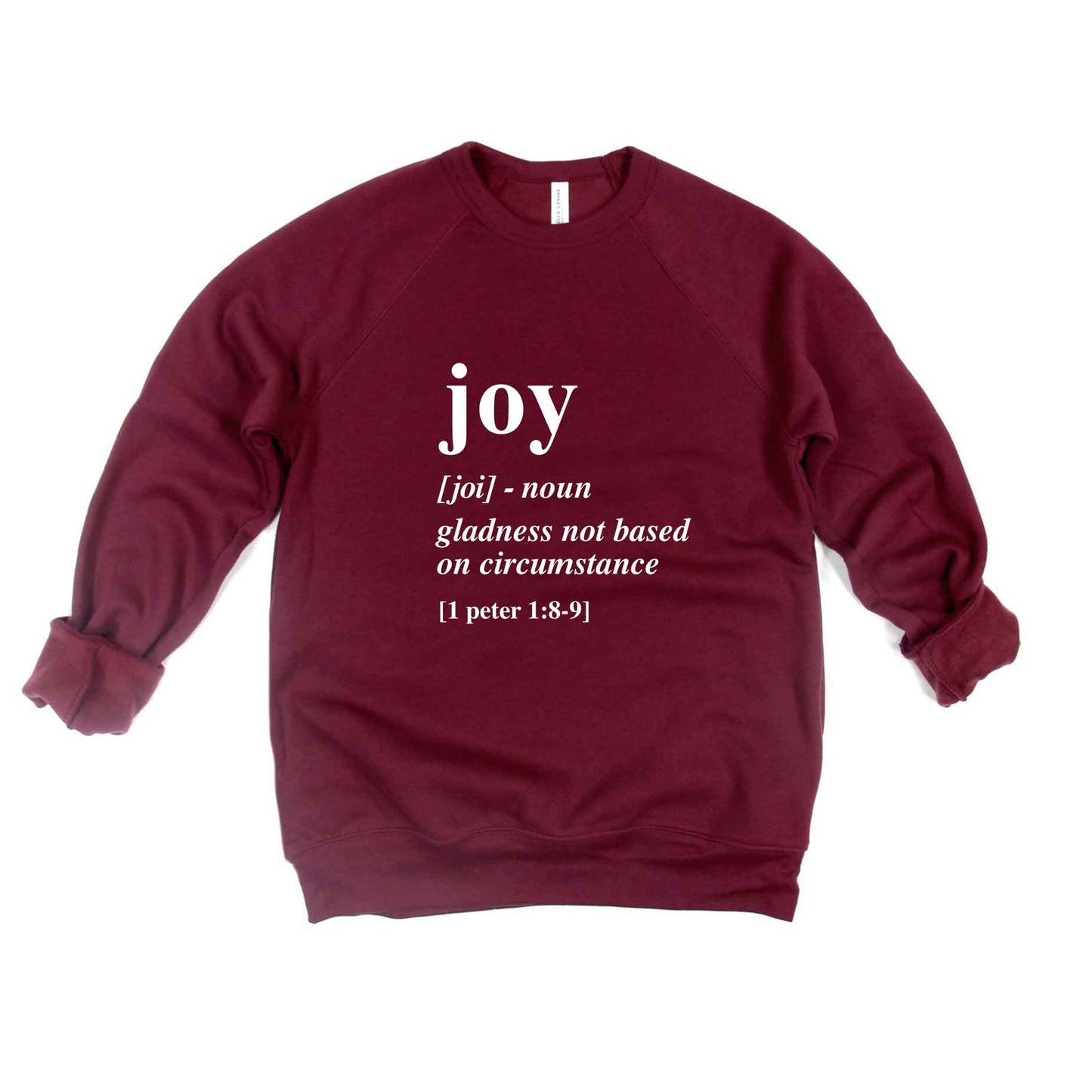 Joy Scripture | Bella Canvas Premium Sweatshirt