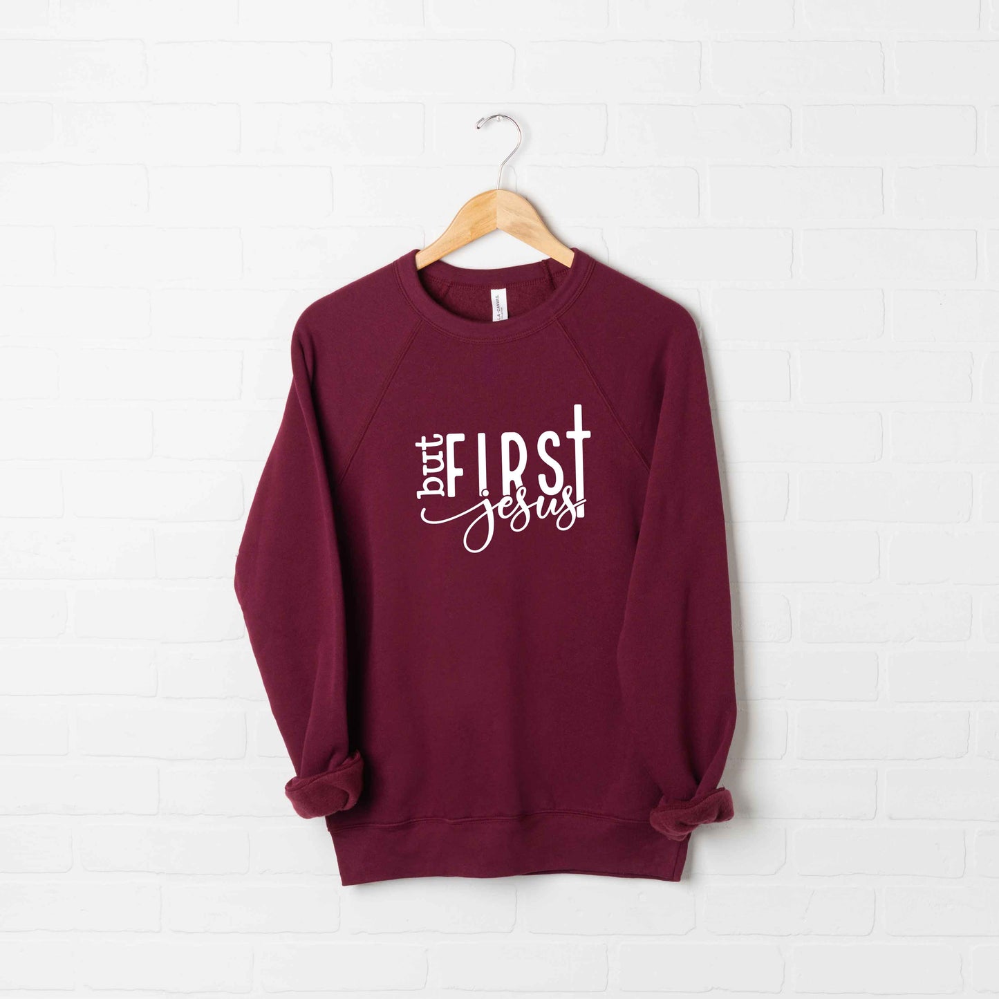 But First Jesus |  Bella Canvas Premium Sweatshirt