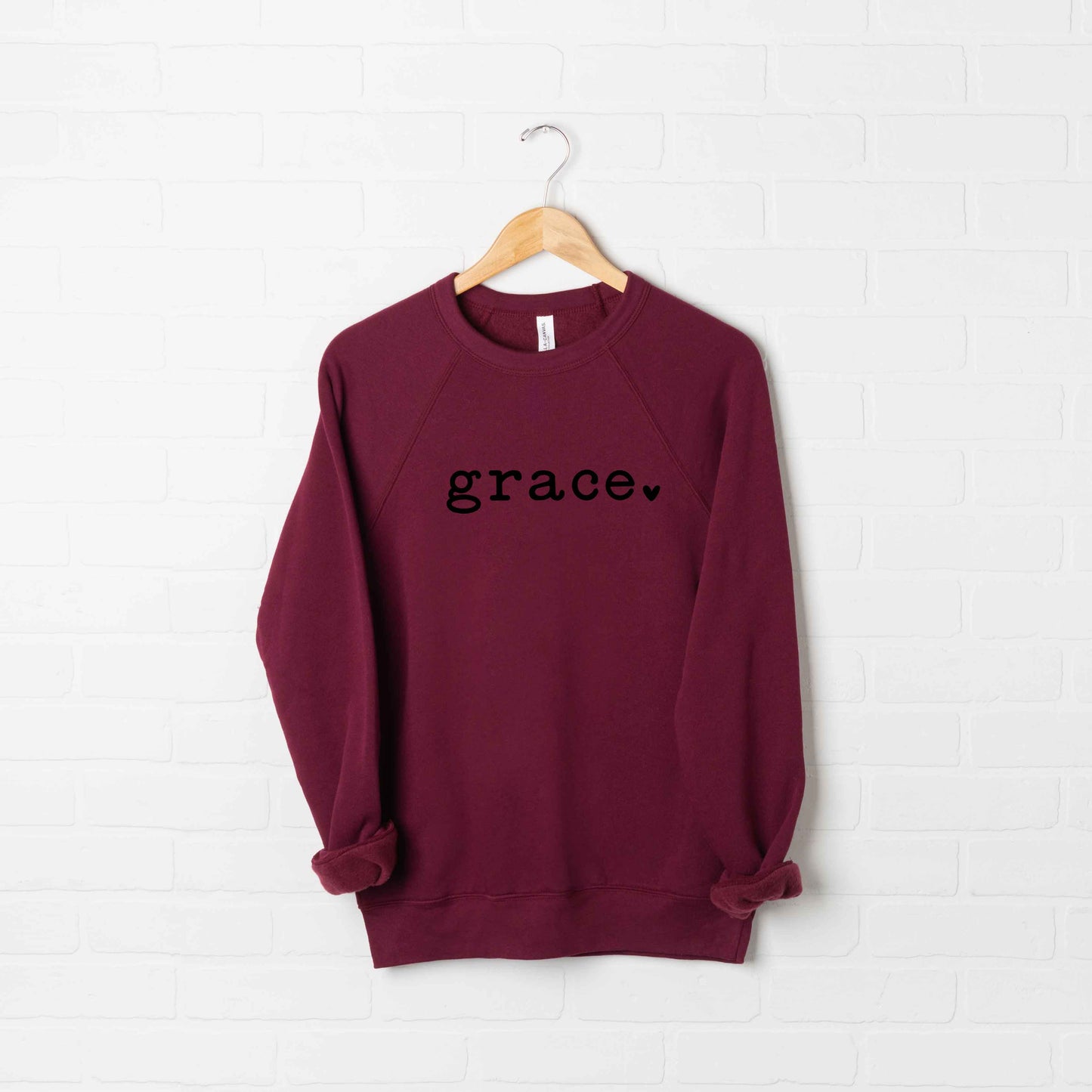 Grace Heart | Bella Canvas Premium Sweatshirt