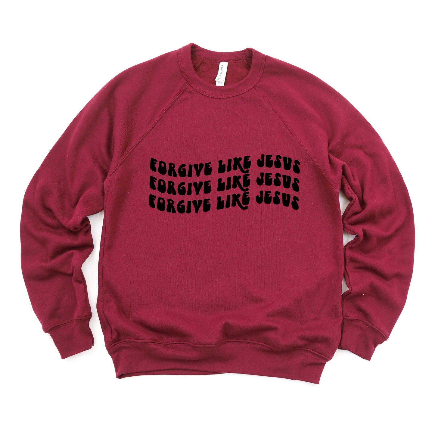 Forgive Like Jesus Stacked Wavy | Bella Canvas Premium Sweatshirt