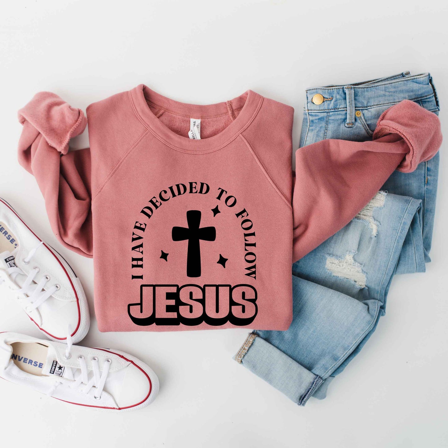 Decided To Follow Jesus | Bella Canvas Premium Sweatshirt