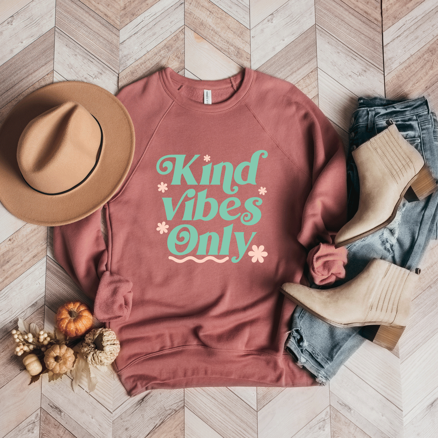 Kind Vibes Only | Bella Canvas Premium Sweatshirt