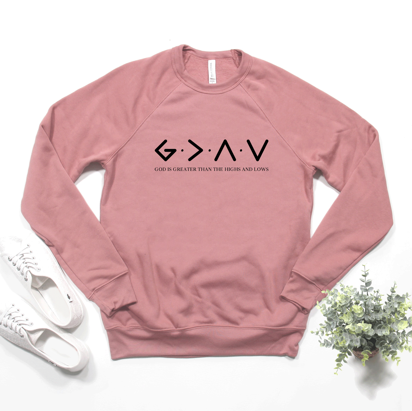 God Is Greater | Bella Canvas Premium Sweatshirt