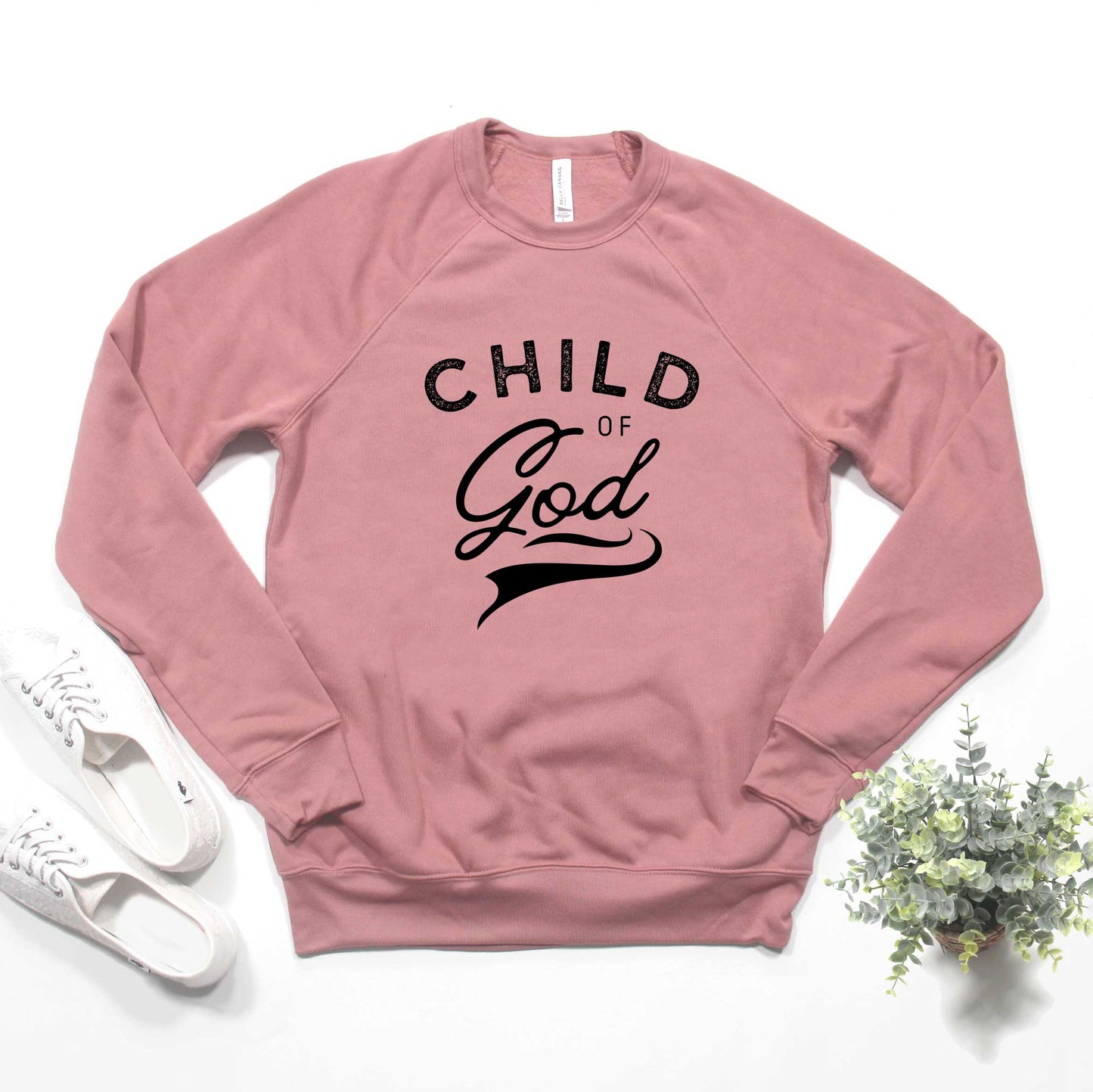 Child Of God Distressed | Bella Canvas Premium Sweatshirt