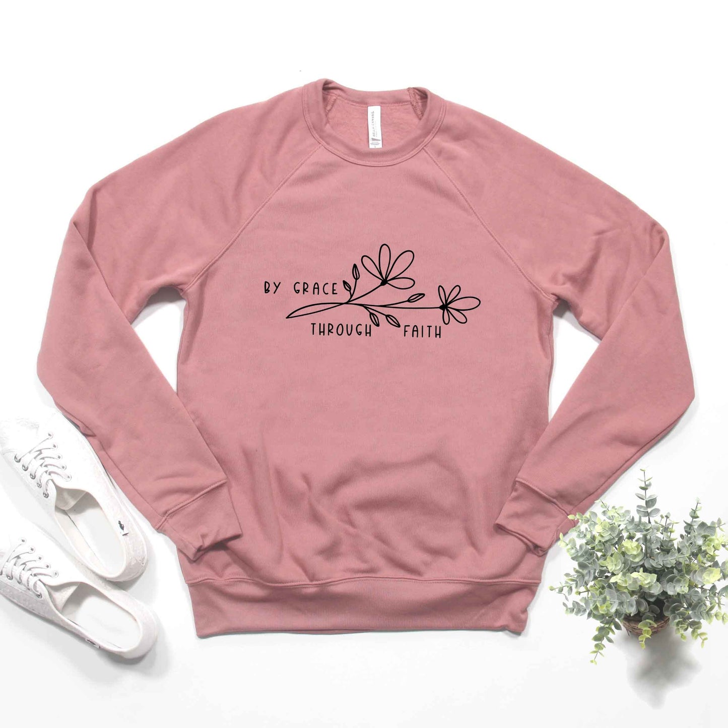 By Grace Through Faith Flowers |  Bella Canvas Premium Sweatshirt