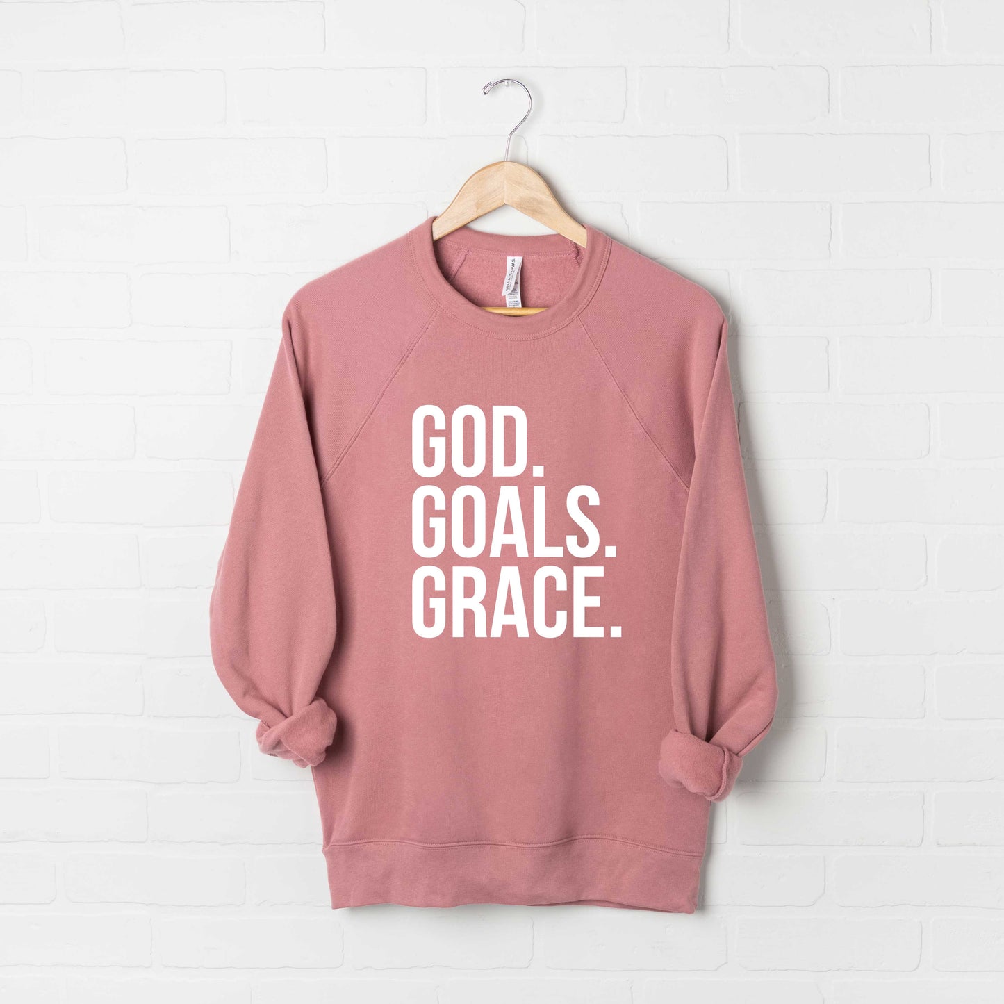 God Goals Grace | Bella Canvas Premium Sweatshirt