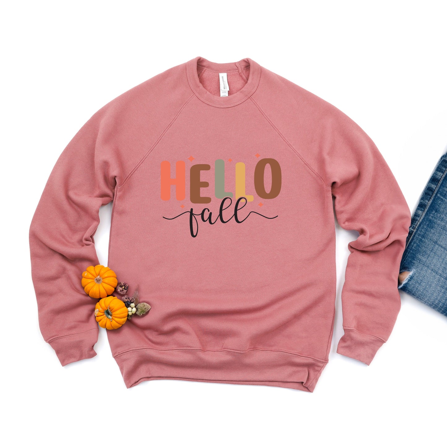 Hello Fall Stars | Bella Canvas Sweatshirt