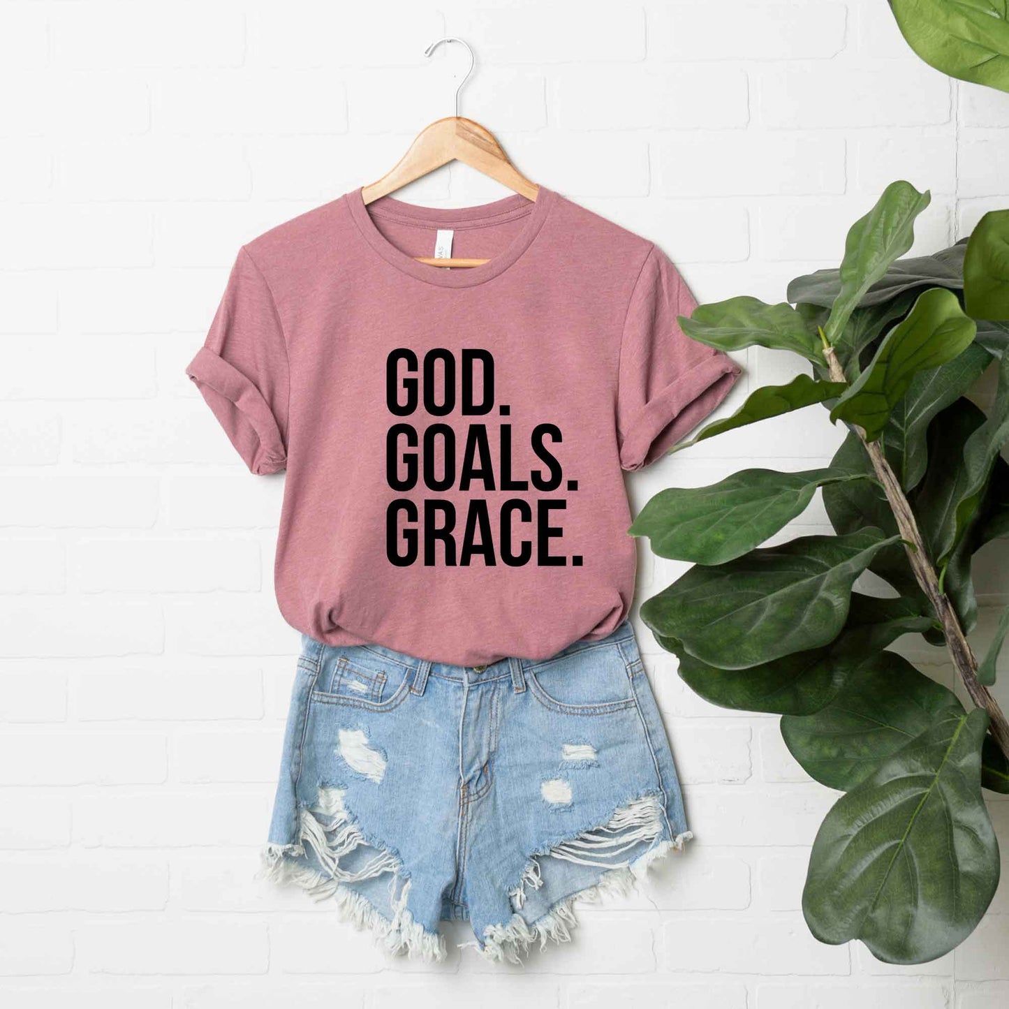 God Goals Grace | Short Sleeve Crew Neck