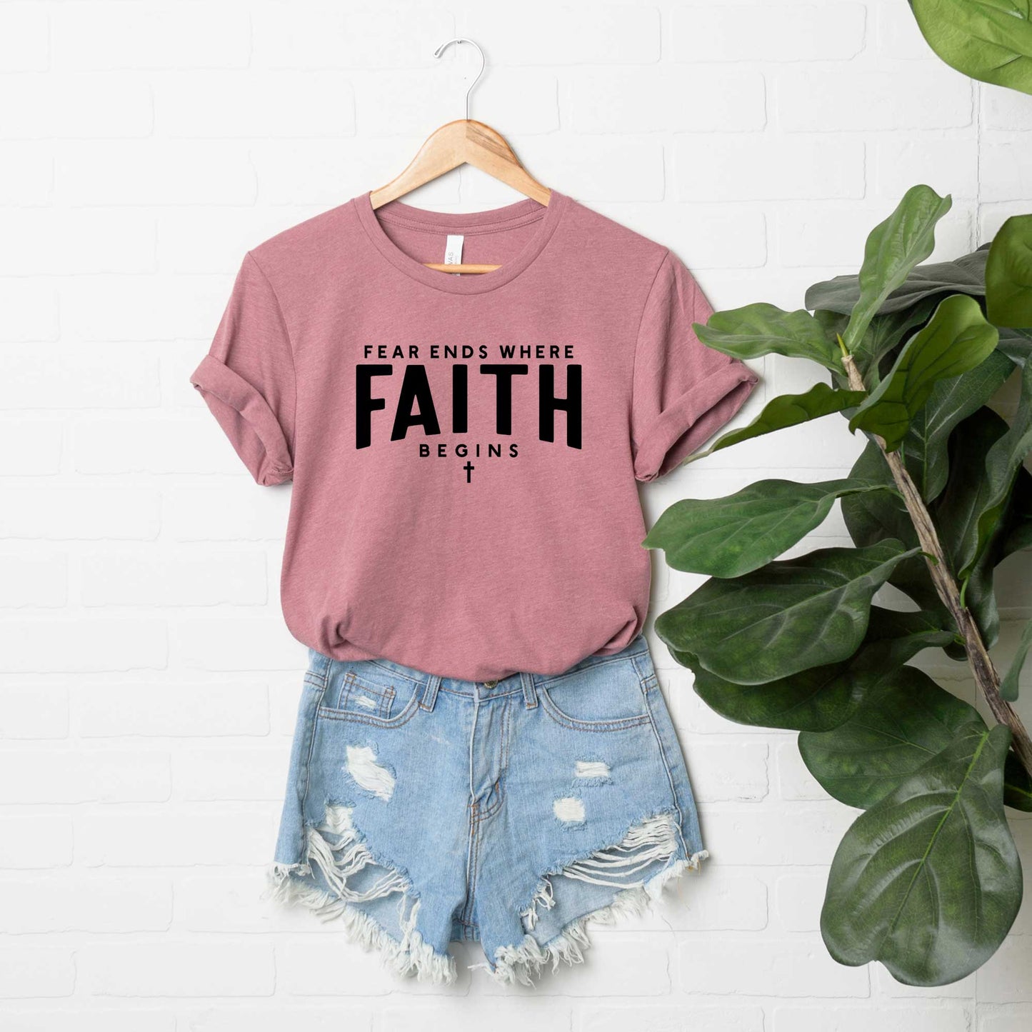 Fear Ends Faith Begins | Short Sleeve Crew Neck