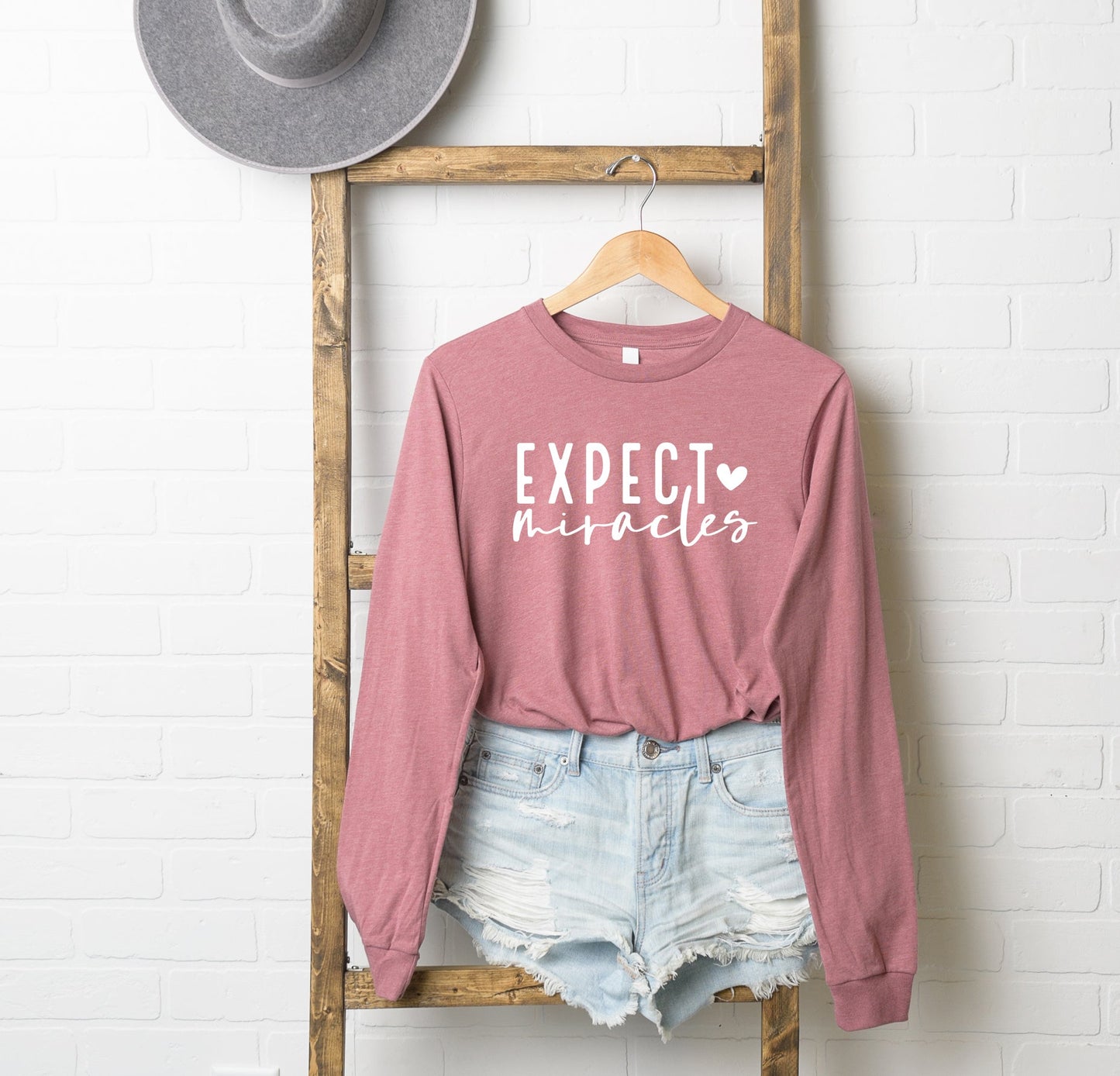 Expect Miracles | Long Sleeve Crew Neck