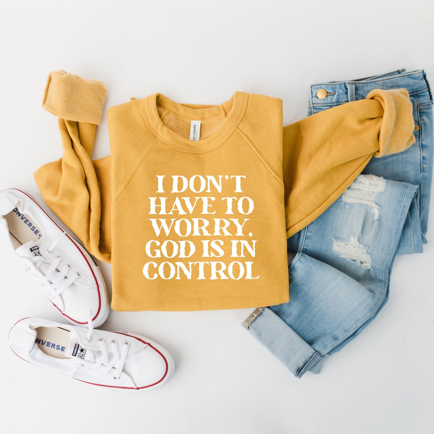 God is in Control | Bella Canvas Sweatshirt