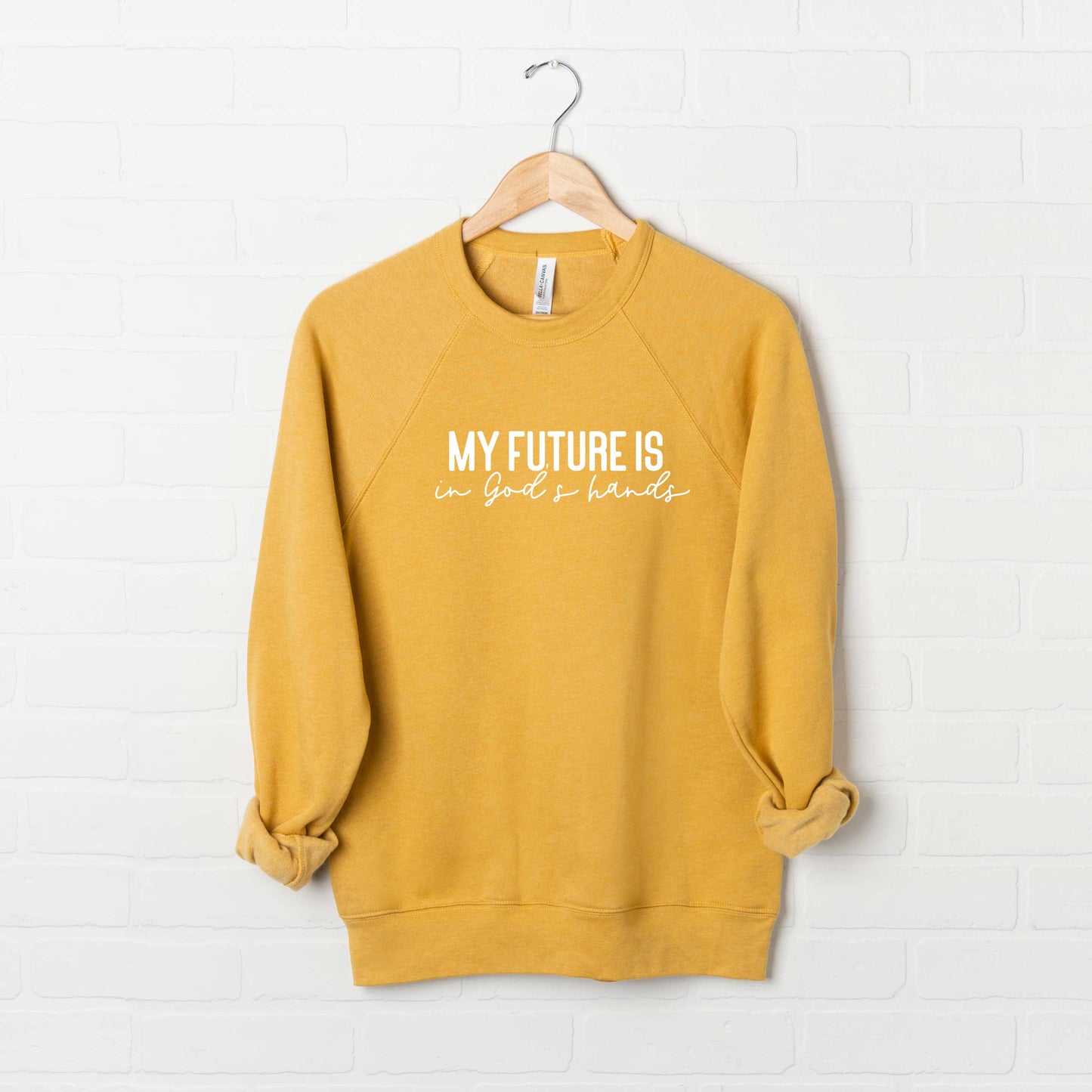 Future Is In God's Hands | Bella Canvas Premium Sweatshirt