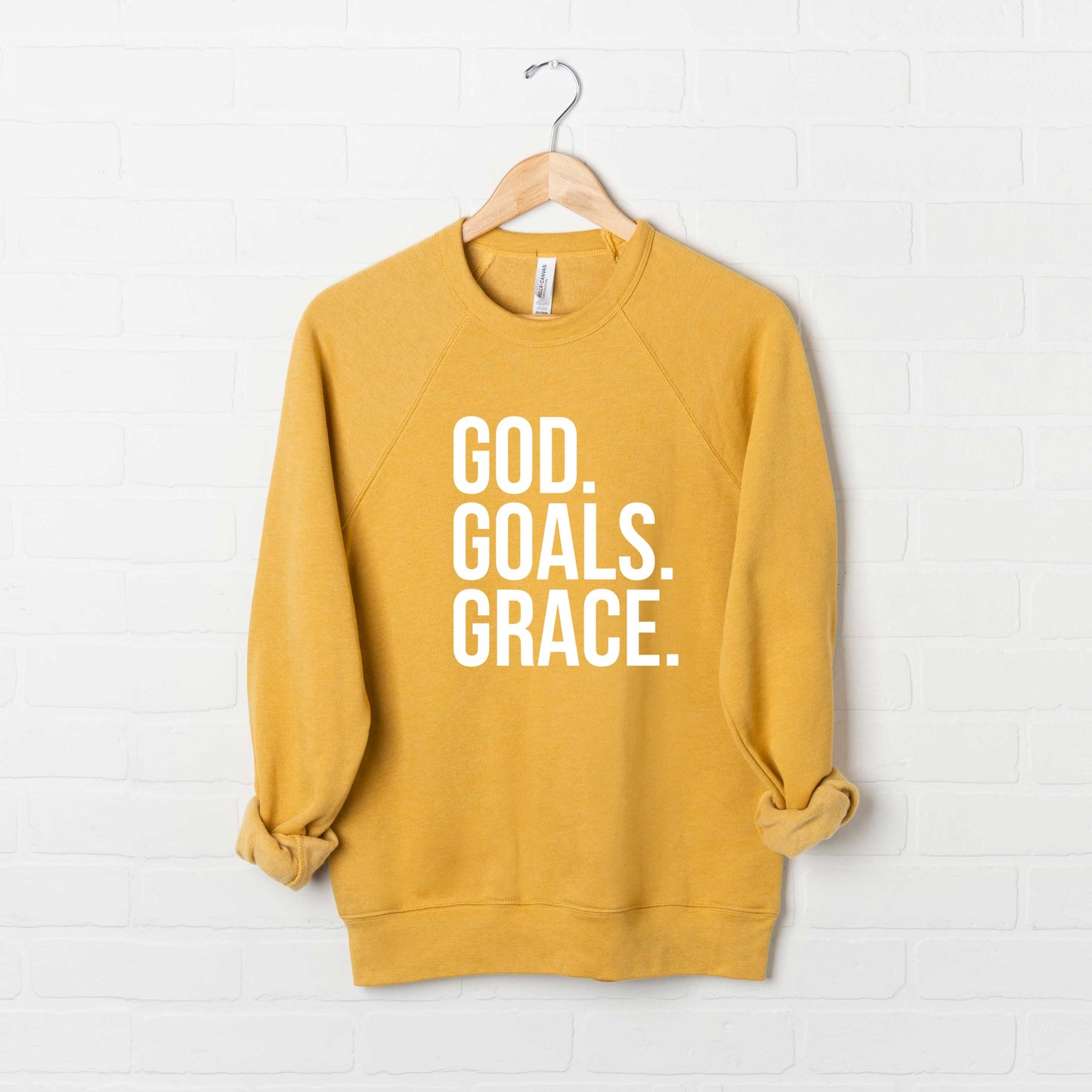 God Goals Grace | Bella Canvas Premium Sweatshirt