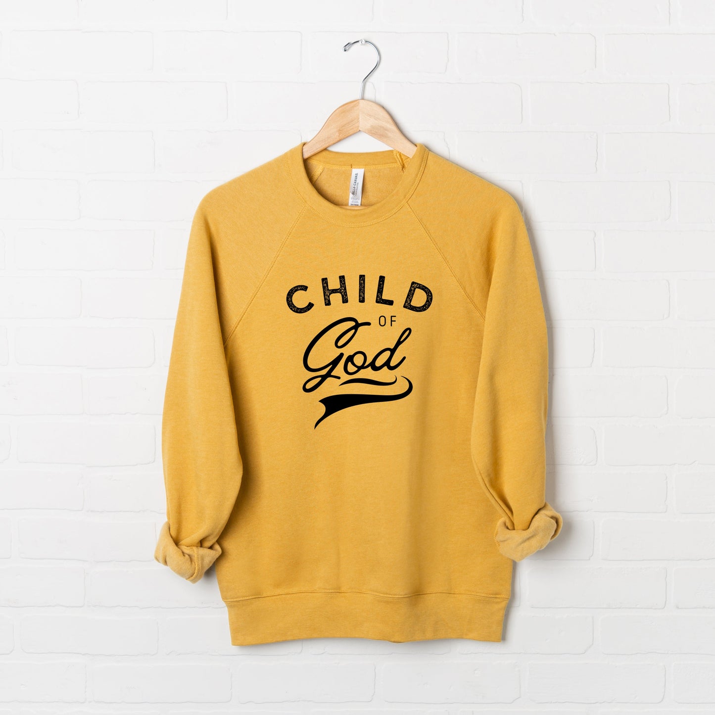 Child Of God Distressed | Bella Canvas Premium Sweatshirt