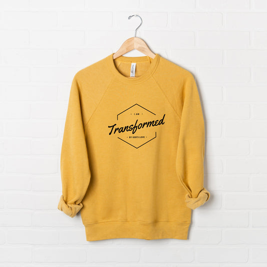 I Am Transformed By God's Love | Bella Canvas Premium Sweatshirt